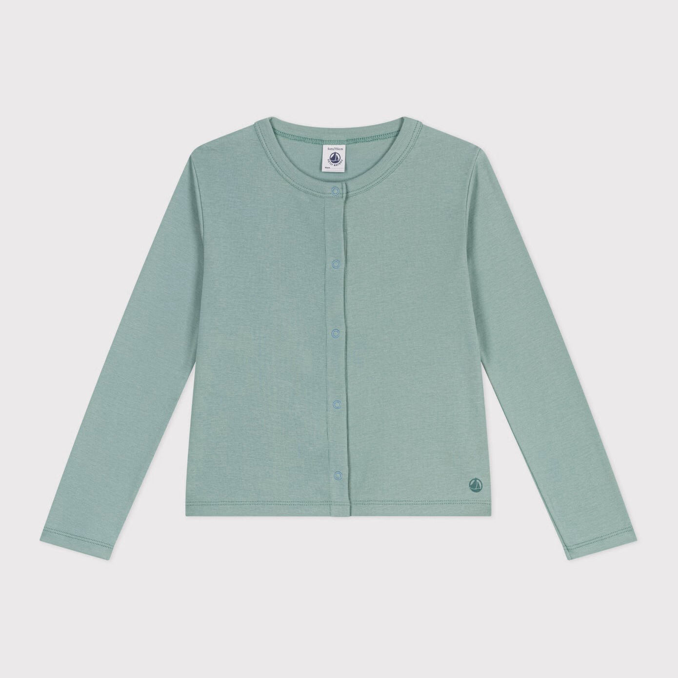 Girls Green Cotton Cardigan