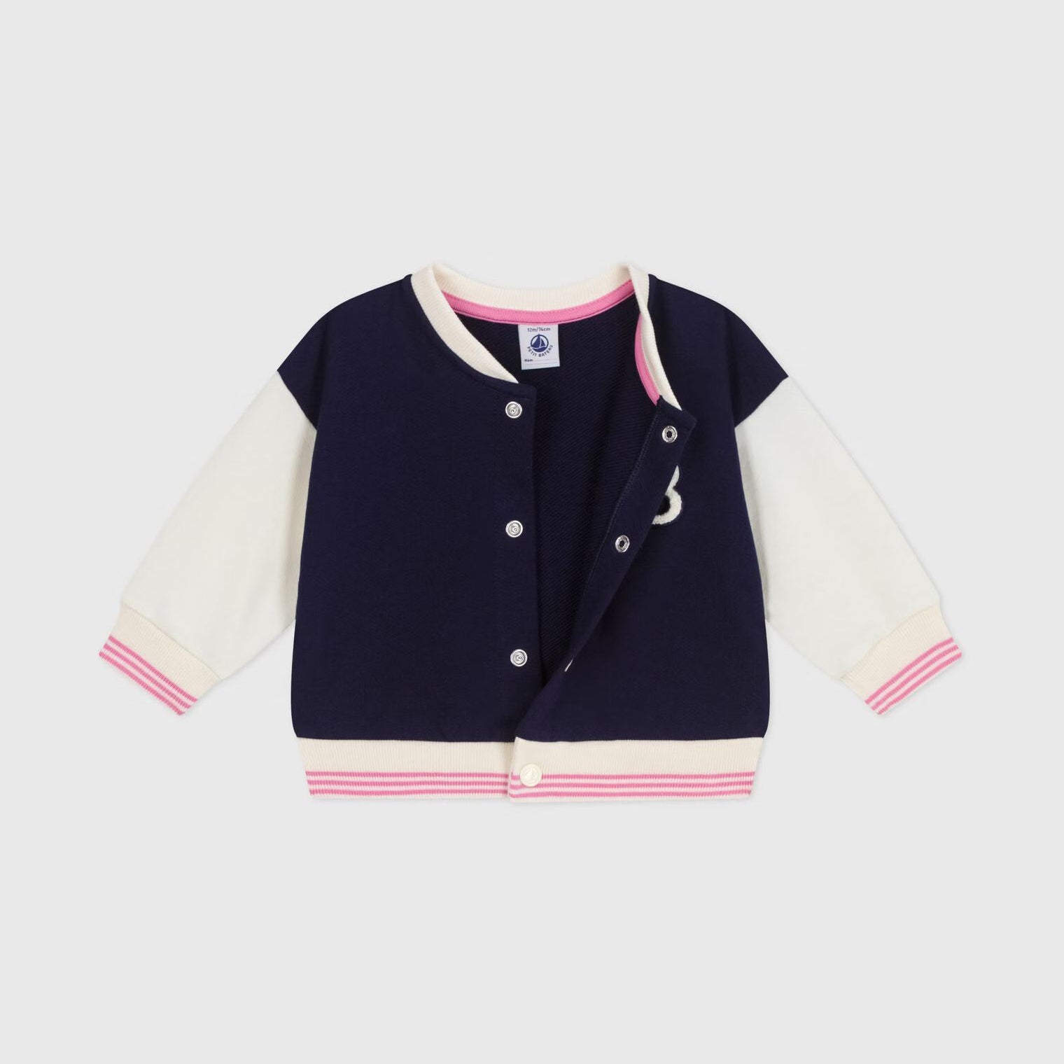 Baby Girls Navy Cotton Jacket