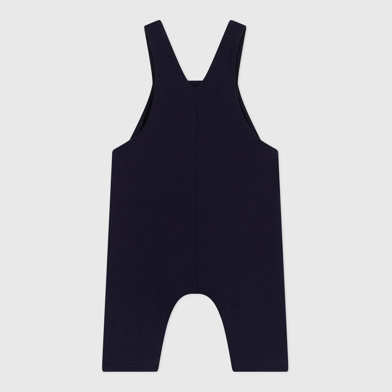 Baby Boys & Girls Navy Cotton Jumpsuit