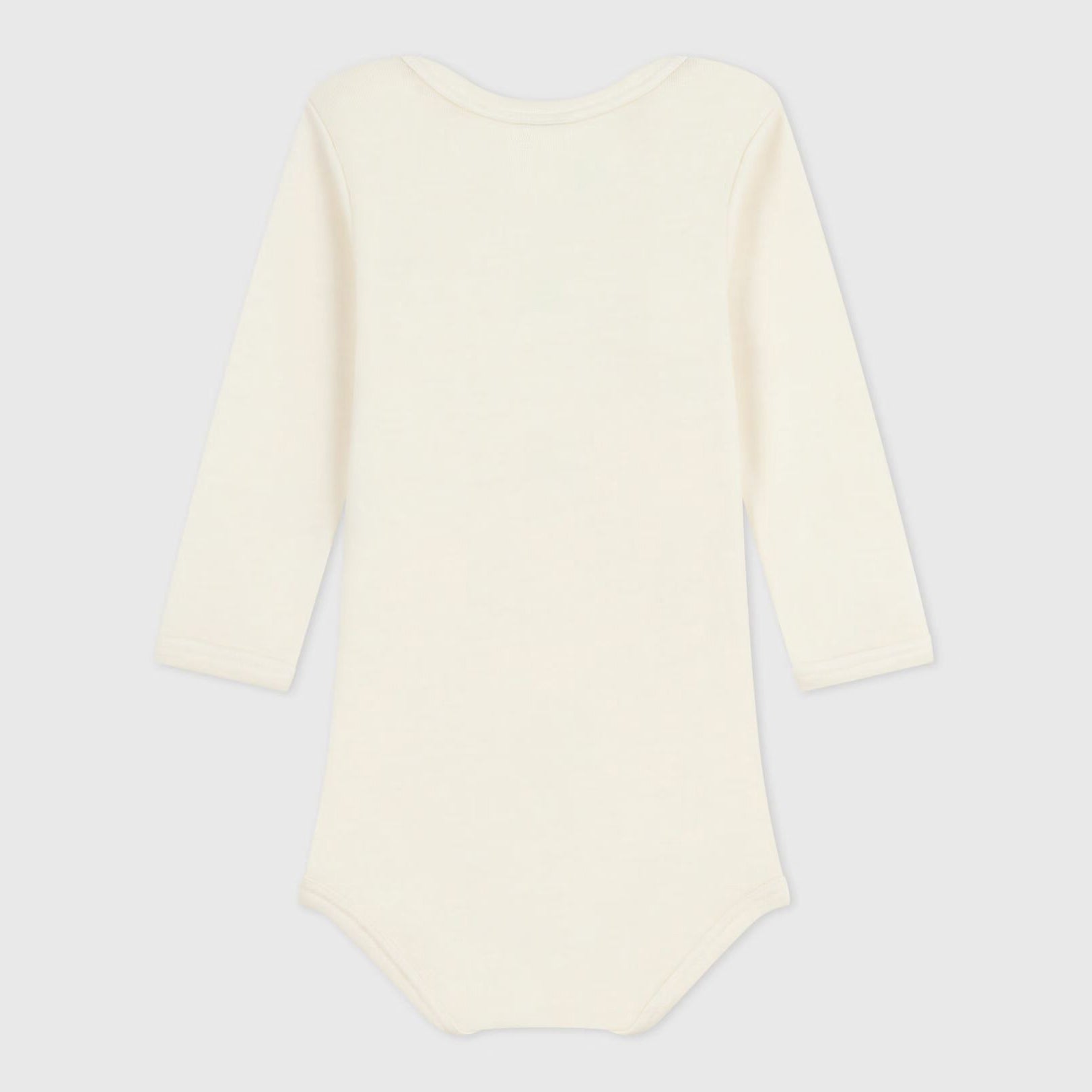 Baby Boys & Girls White Cotton Babysuit