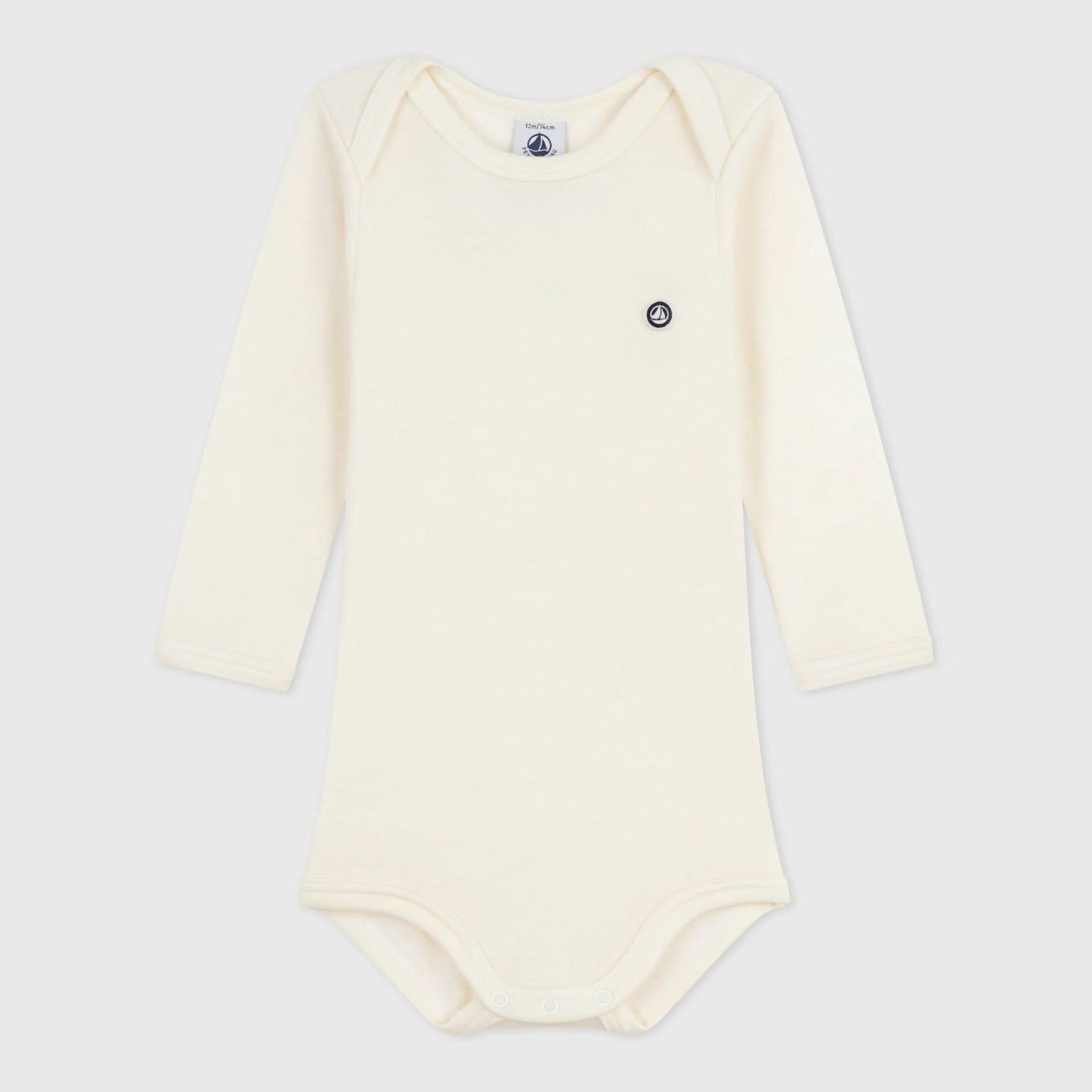 Baby Boys & Girls White Cotton Babysuit