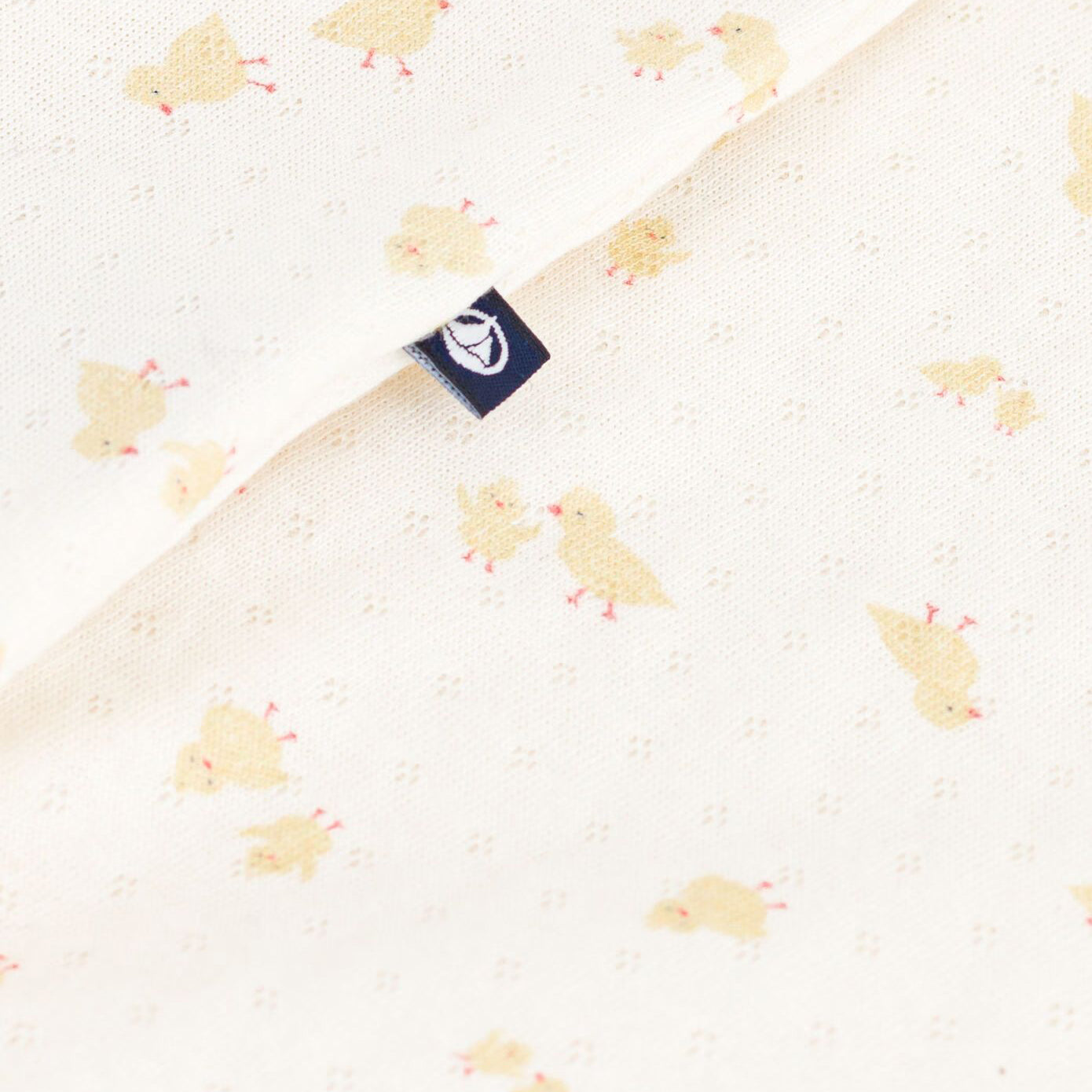 Baby Boys & Girls White Printed Cotton Babysuit