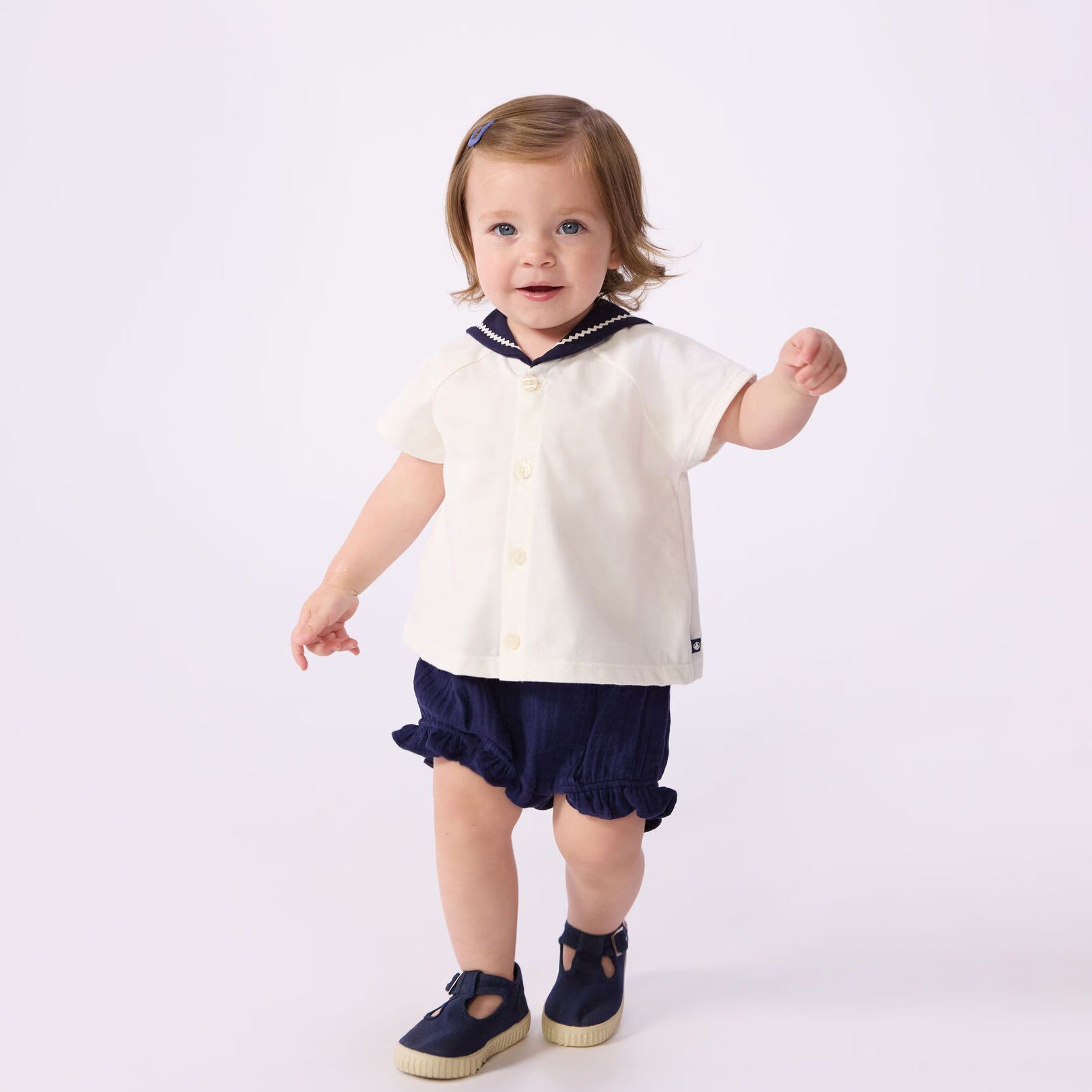 Baby Girls White Cotton Set