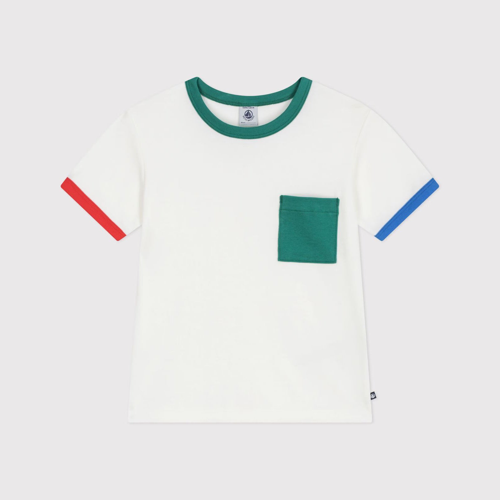 Boys & Girls White Cotton T-Shirt