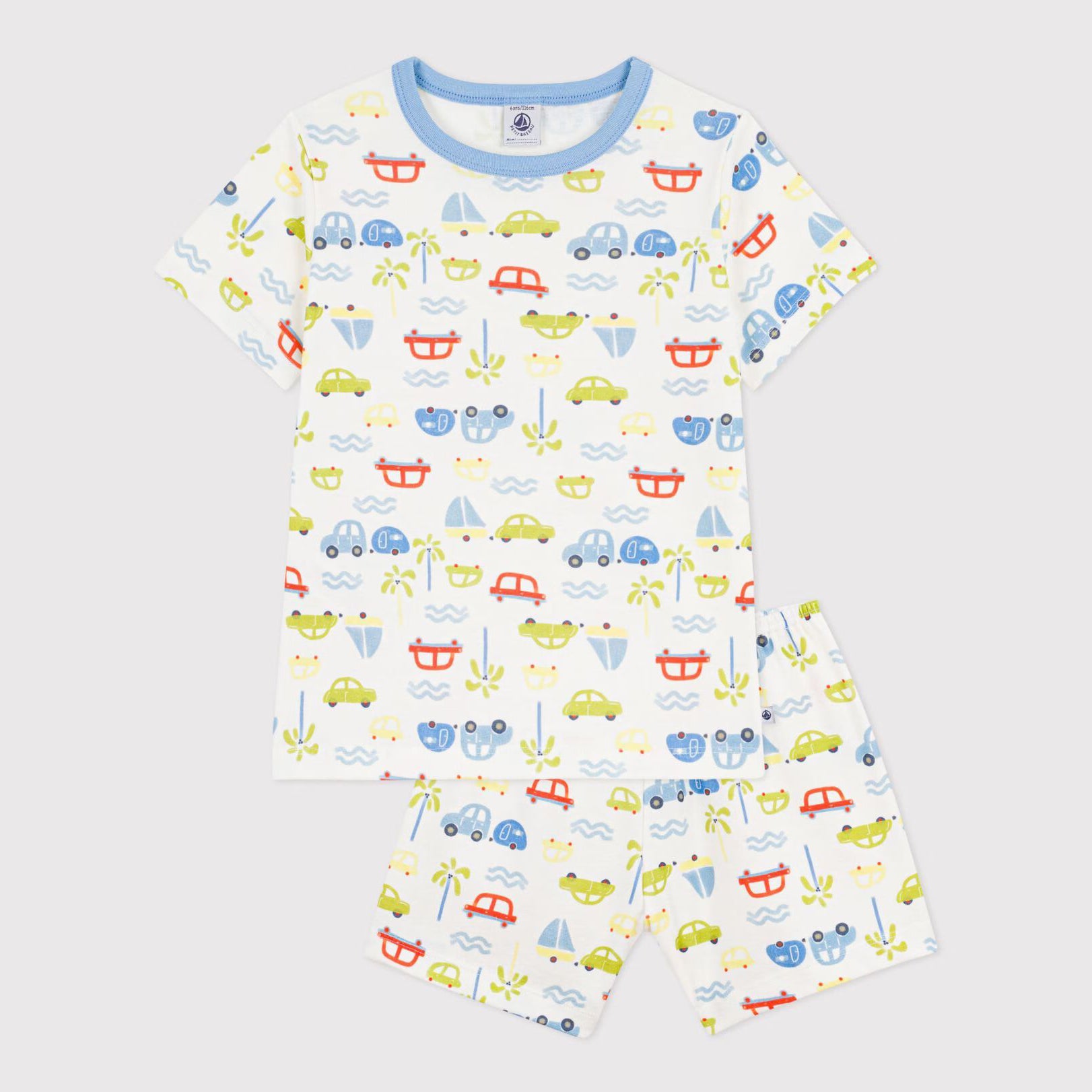 Boys Multicolor Printed Cotton Nightwear Set