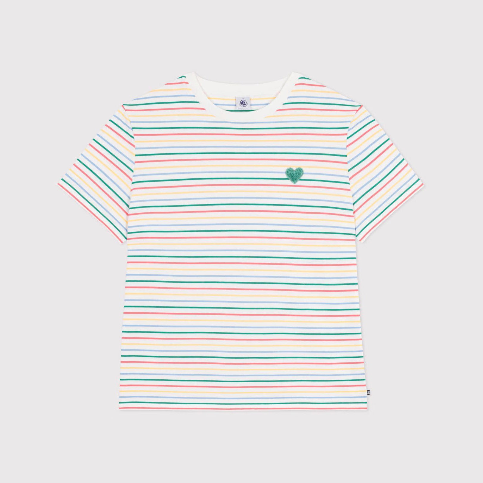 Women Multicolor Stripes Cotton T-Shirt