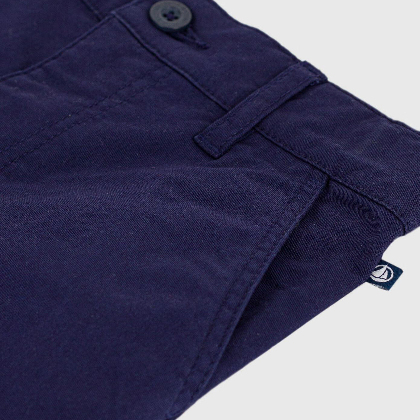Boys Navy Cotton Trousers