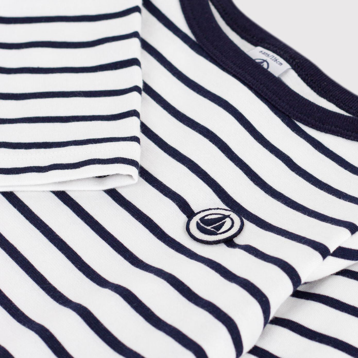 Boys & Girls Navy Stripes Cotton T-Shirt