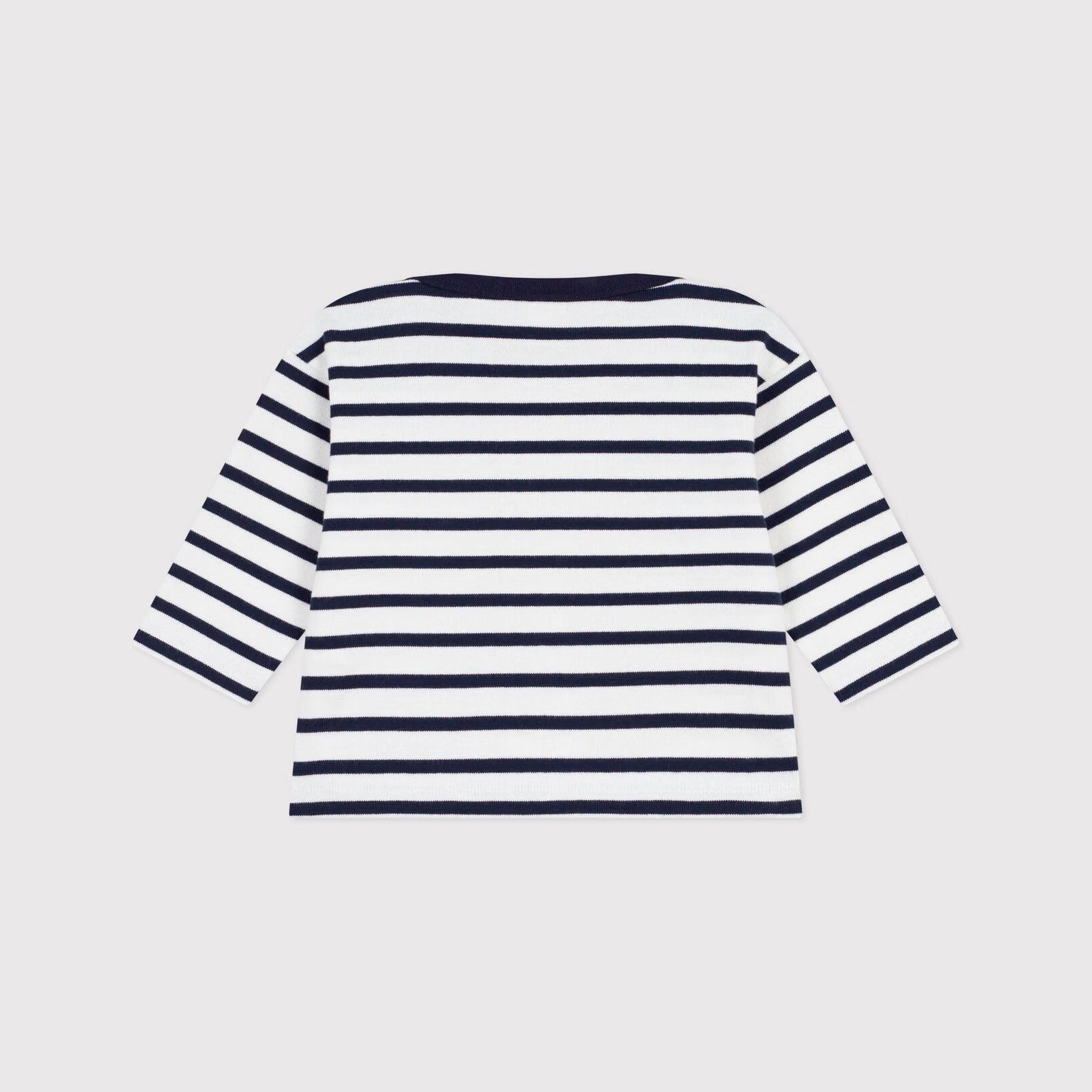 Baby Boys Blue Stripes Cotton T-Shirt