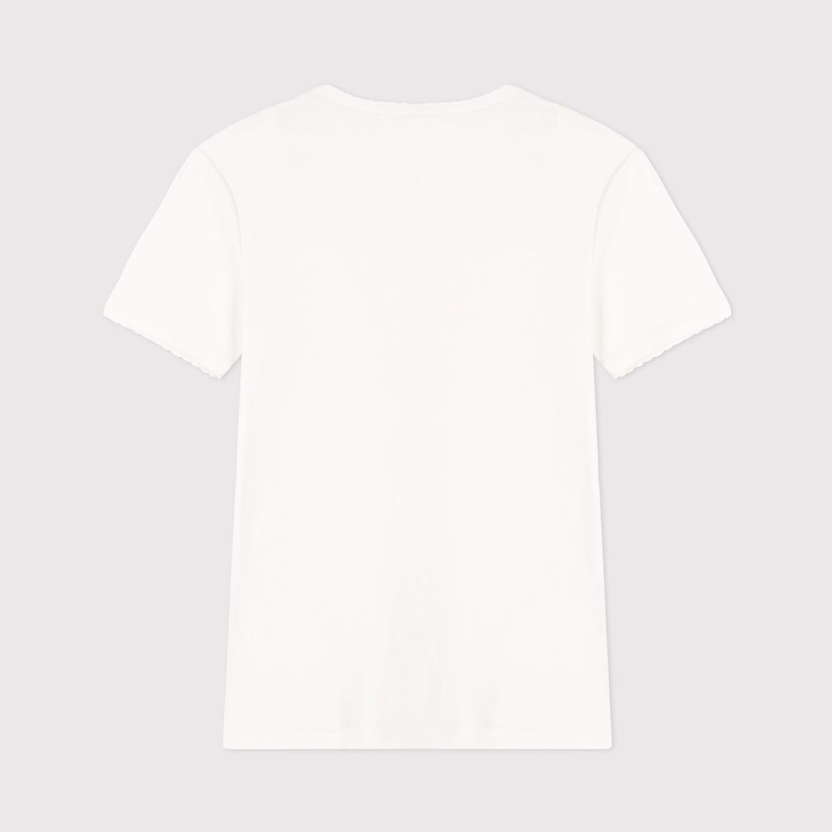 Women White Cotton T-Shirt