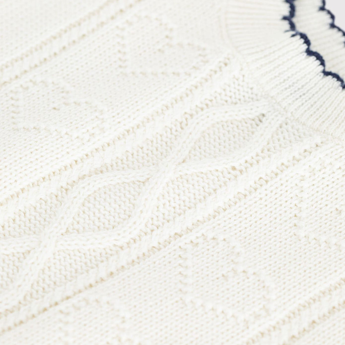 Gilet en laine blanc pour bébés filles