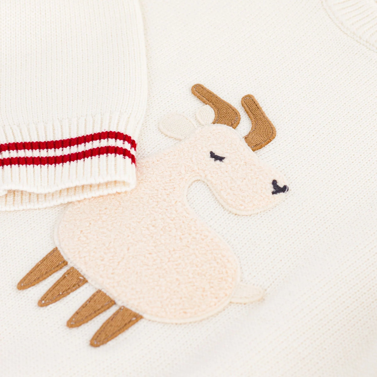 Boys & Girls White Wool Sweater