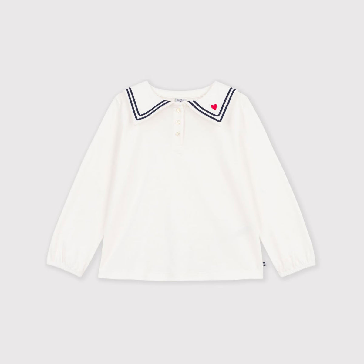 Girls White Cotton Top