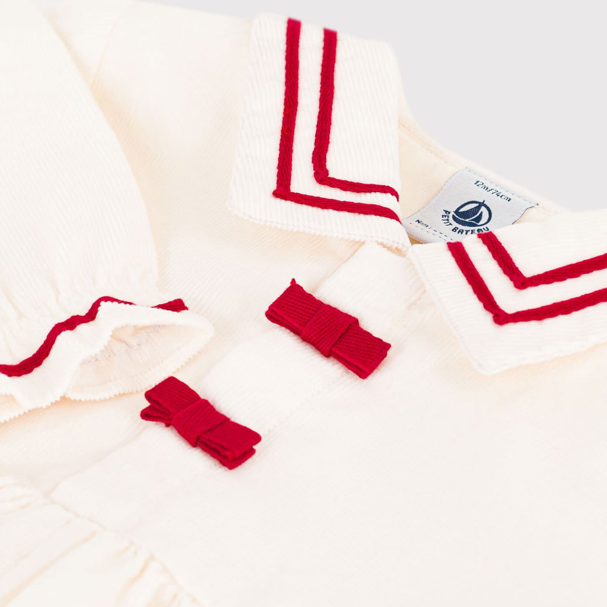 Baby Girls White Cotton Dress