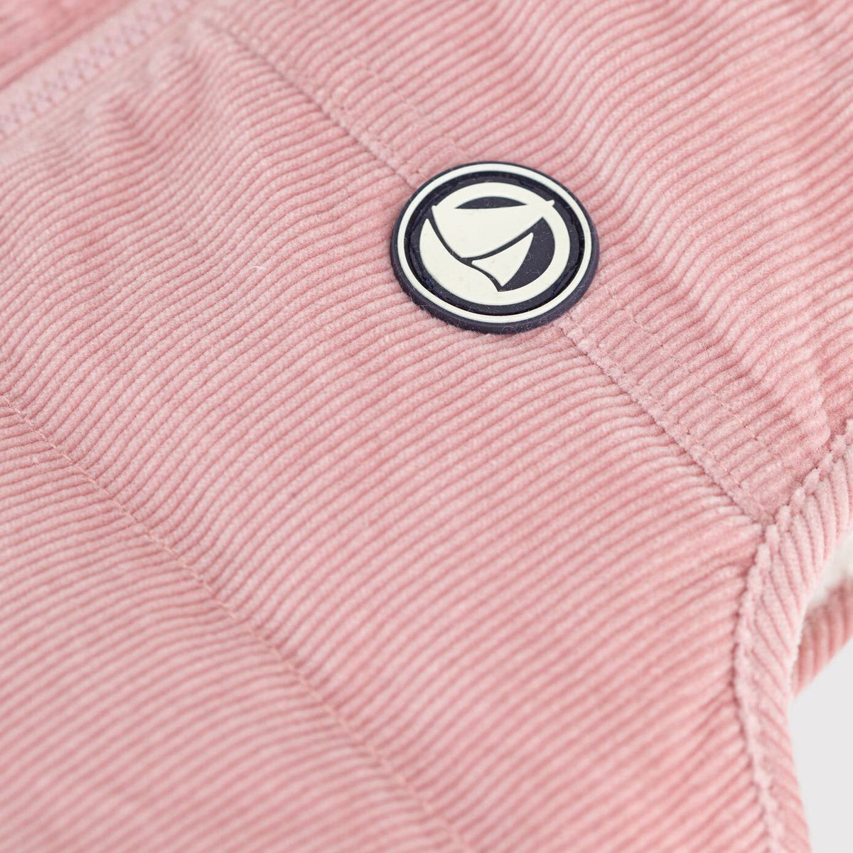 Gilet rembourré réversible rose clair pour bébés filles