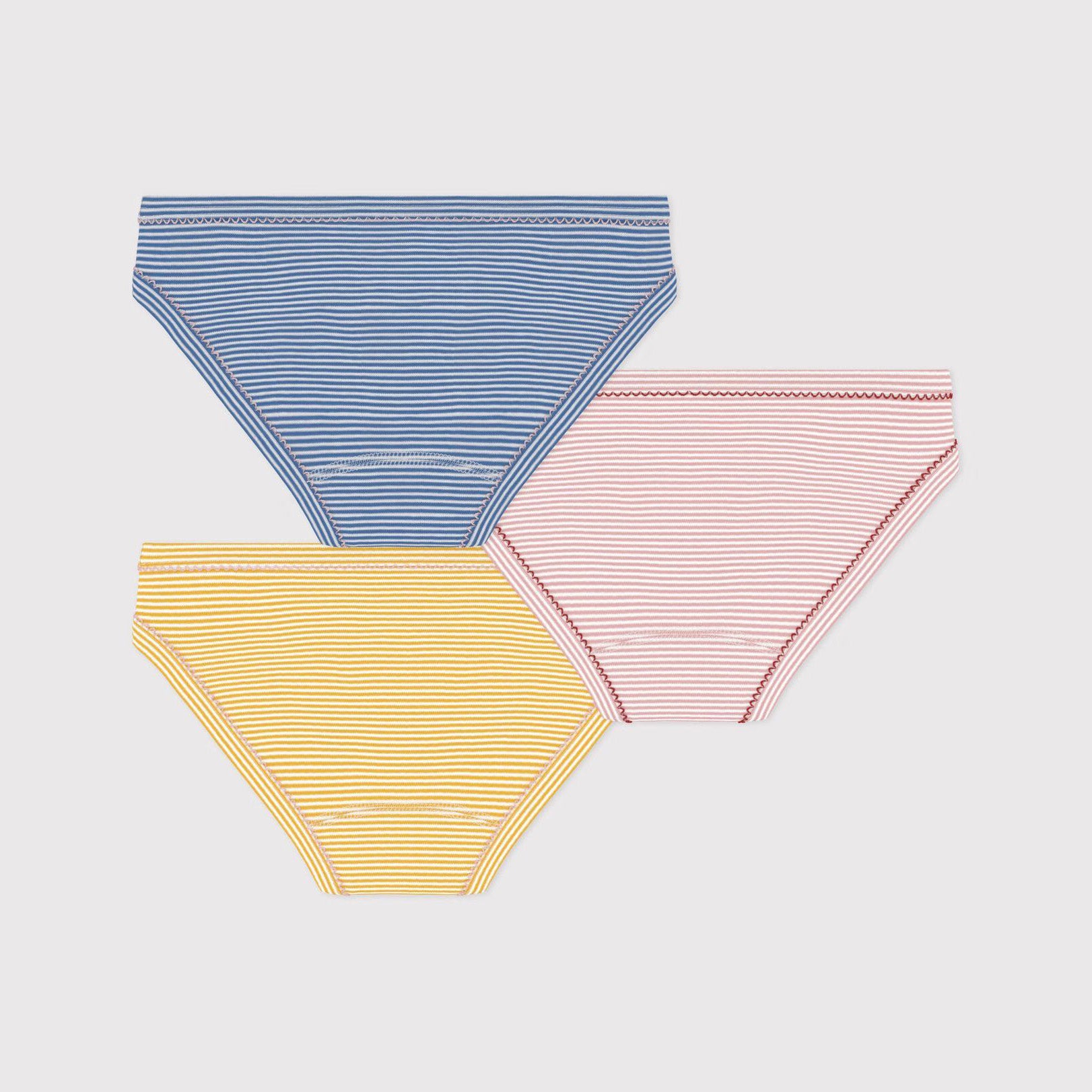 Girls Multicolor Cotton Underwear Set(3 Pack)