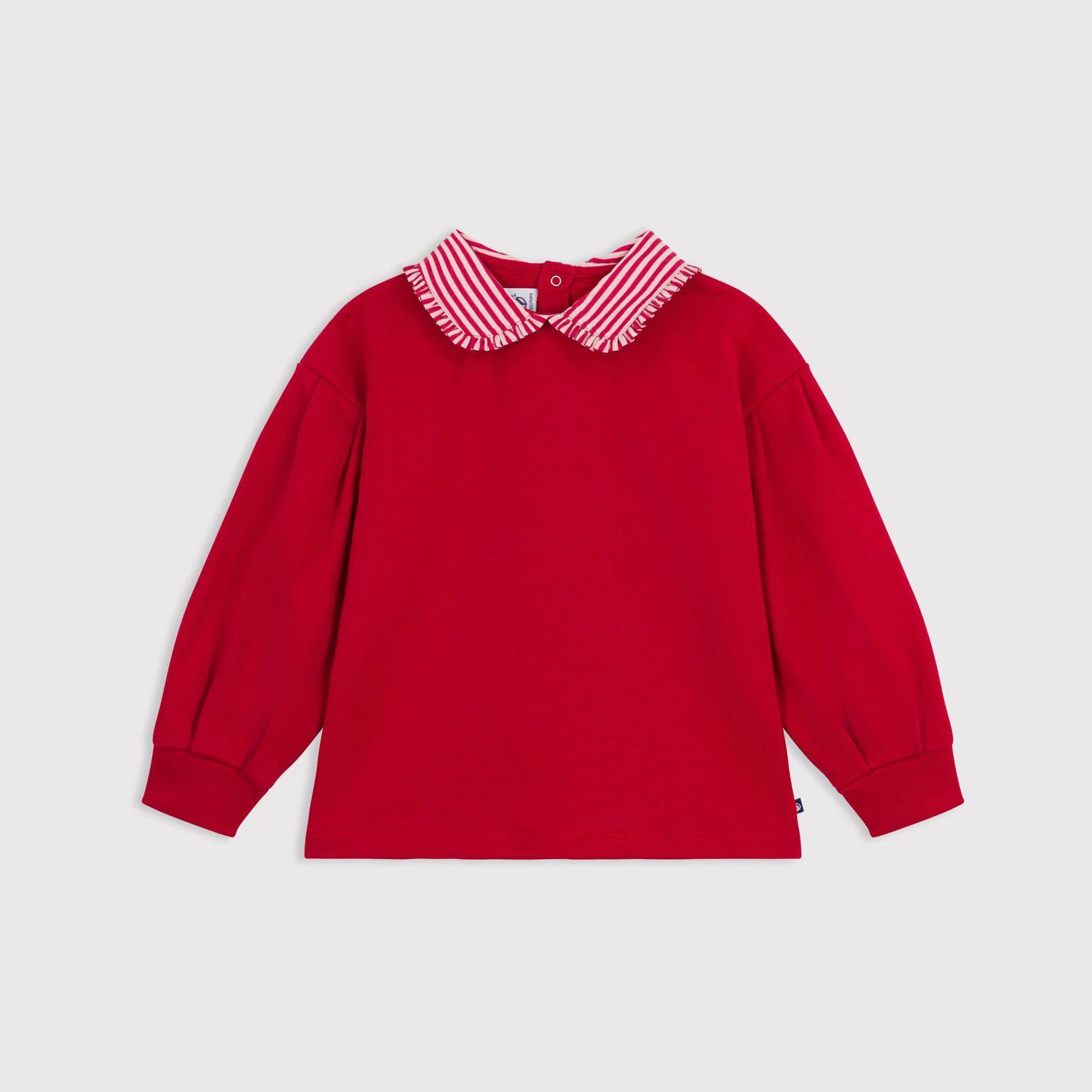 Girls Red Cotton Sweatshirt