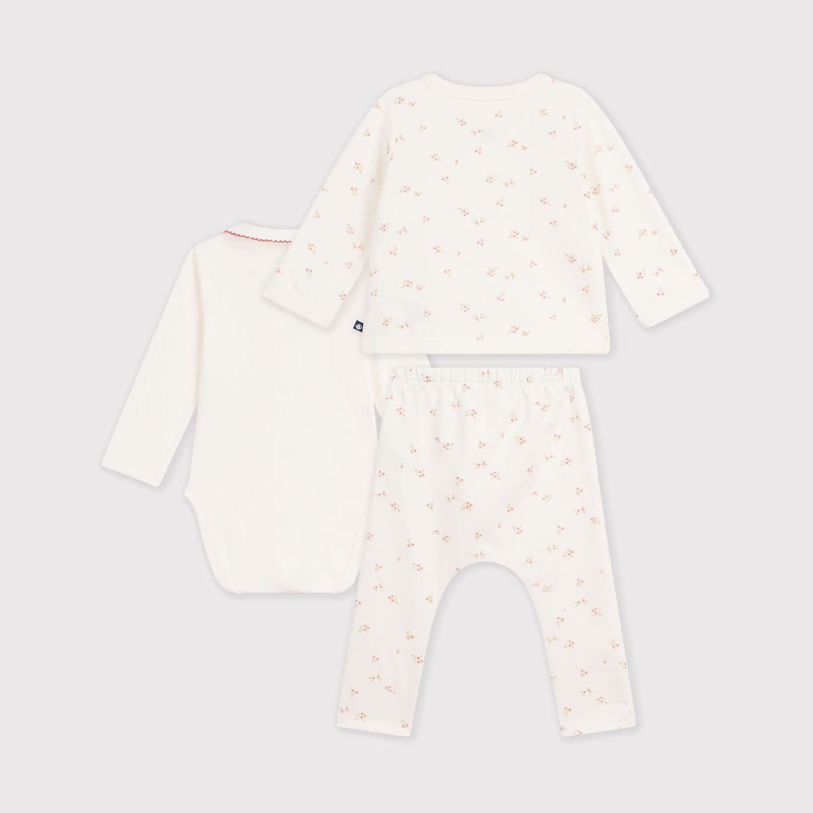 Baby Girls White Cotton Set(3 Pack)