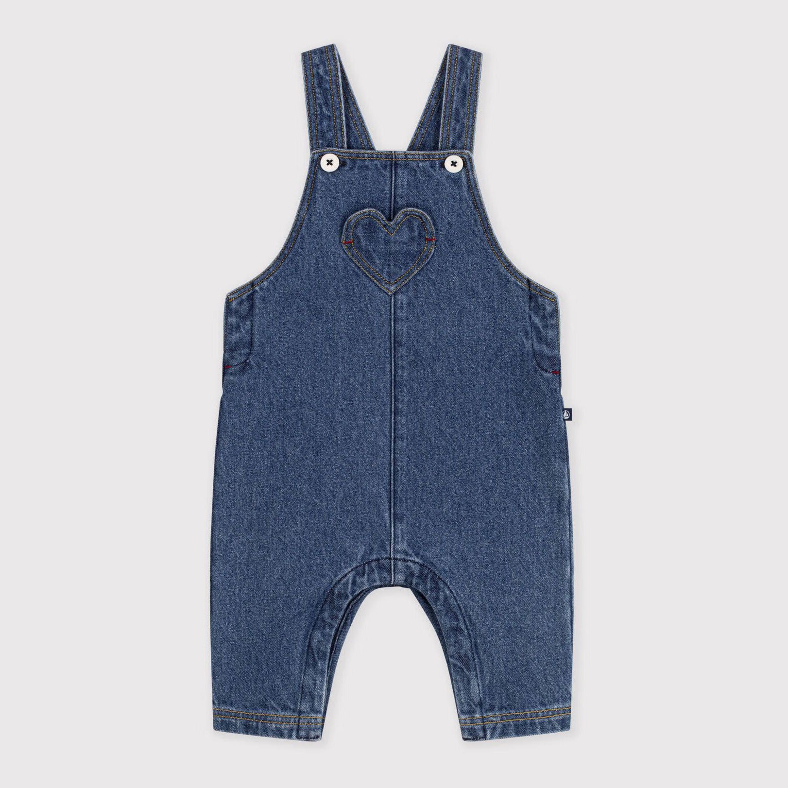 Baby Boys & Girls Blue Denim Jumpsuit
