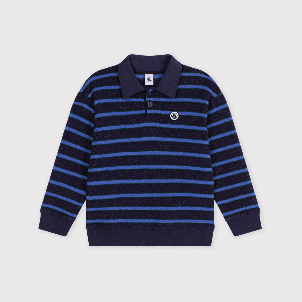 Boys Blue Stripes Sweatshirt
