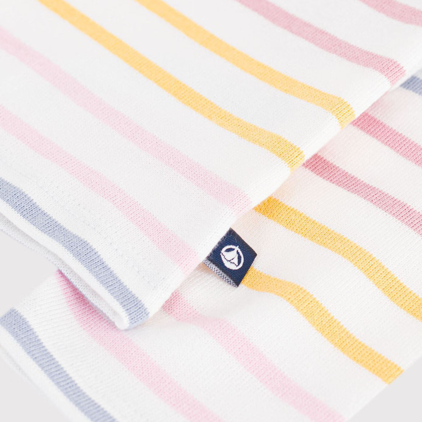 Baby Girls Multicolor Stripes Cotton T-Shirt