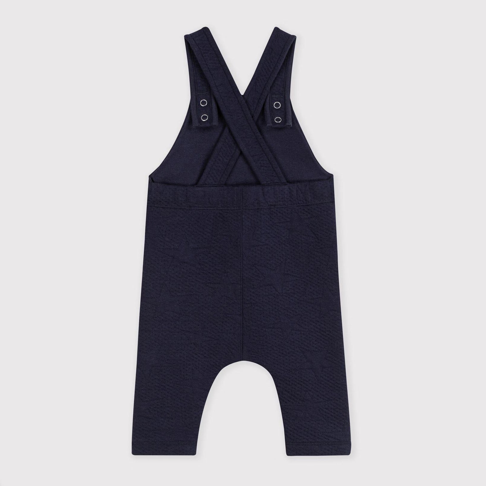 Baby Boys Navy Cotton Jumpsuit