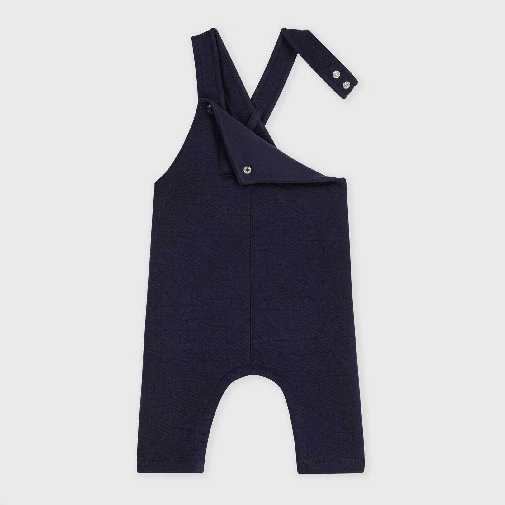 Baby Boys Navy Cotton Jumpsuit