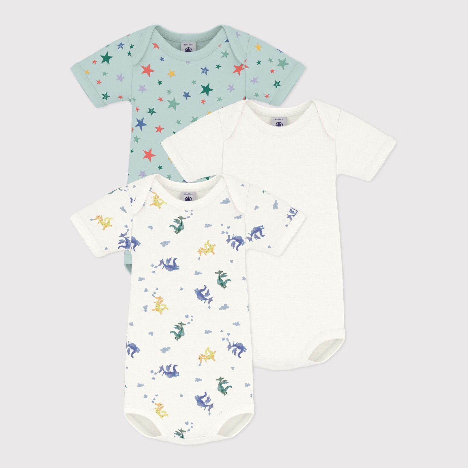 Baby Boys & Girls Multicolor Cotton Babysuit Set(3 Pack)