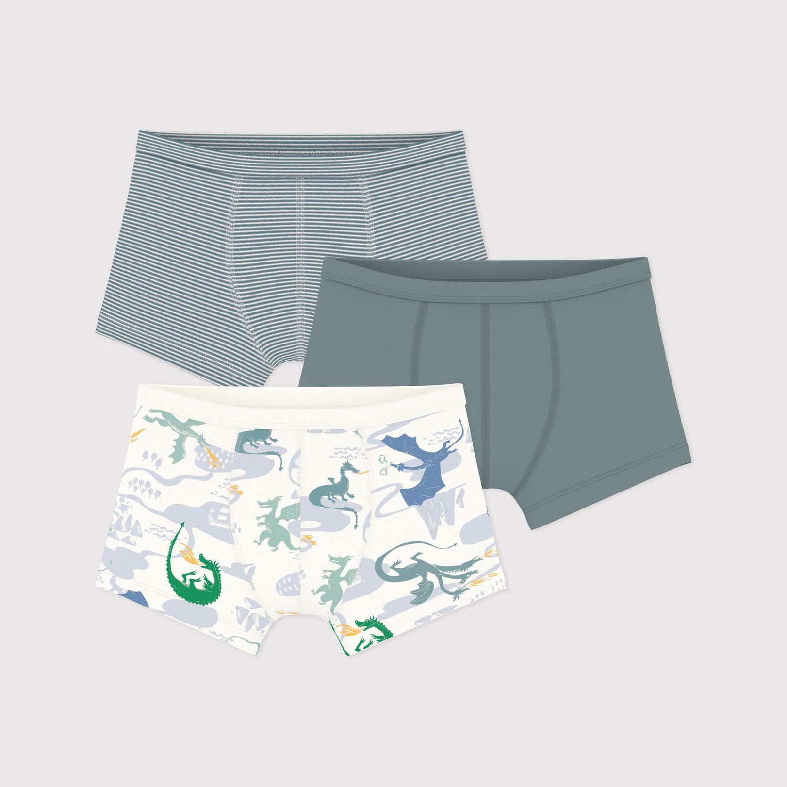 Boys Multicolor Cotton Underwear Set(3 Pack)