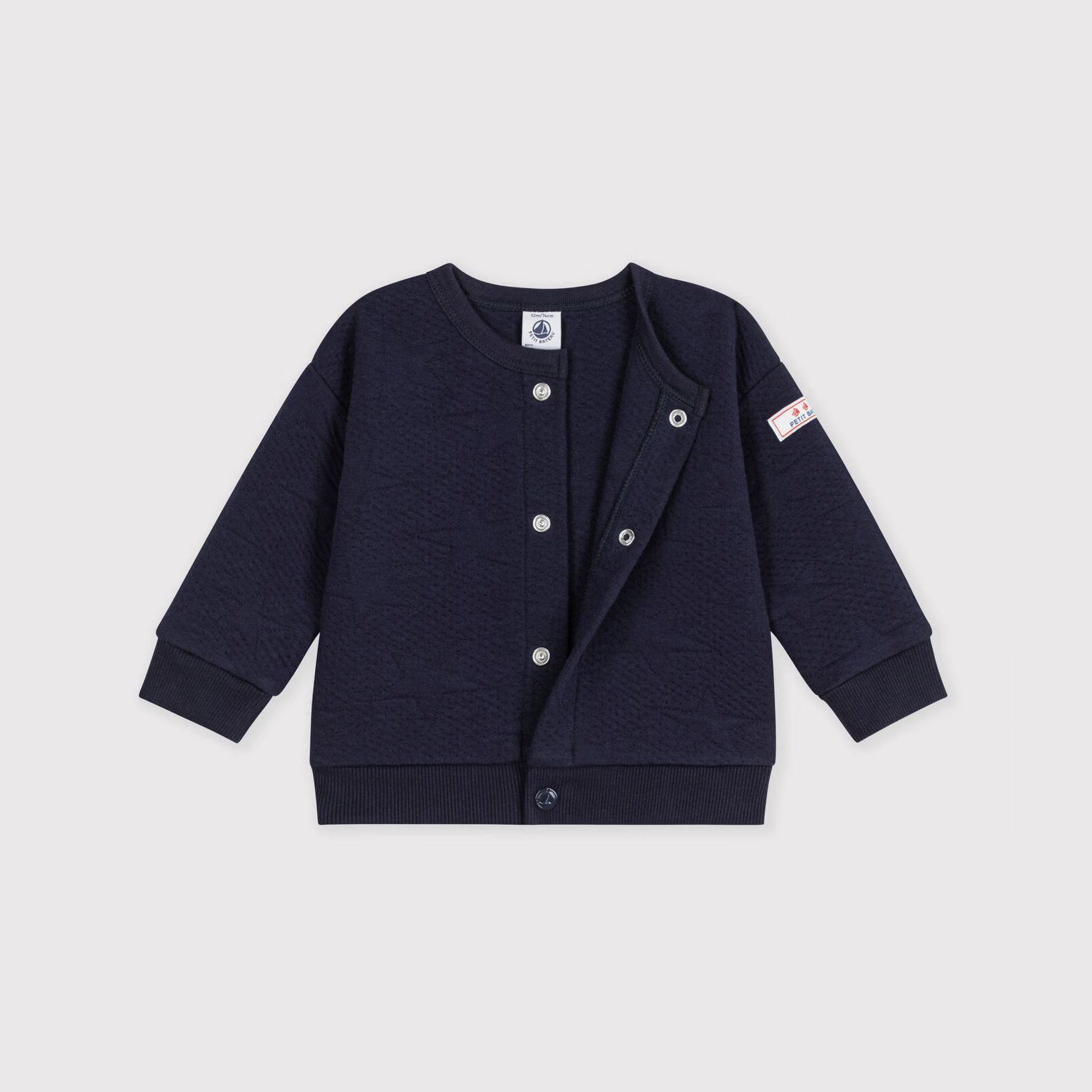 Baby Boys Navy Cotton Cardigan