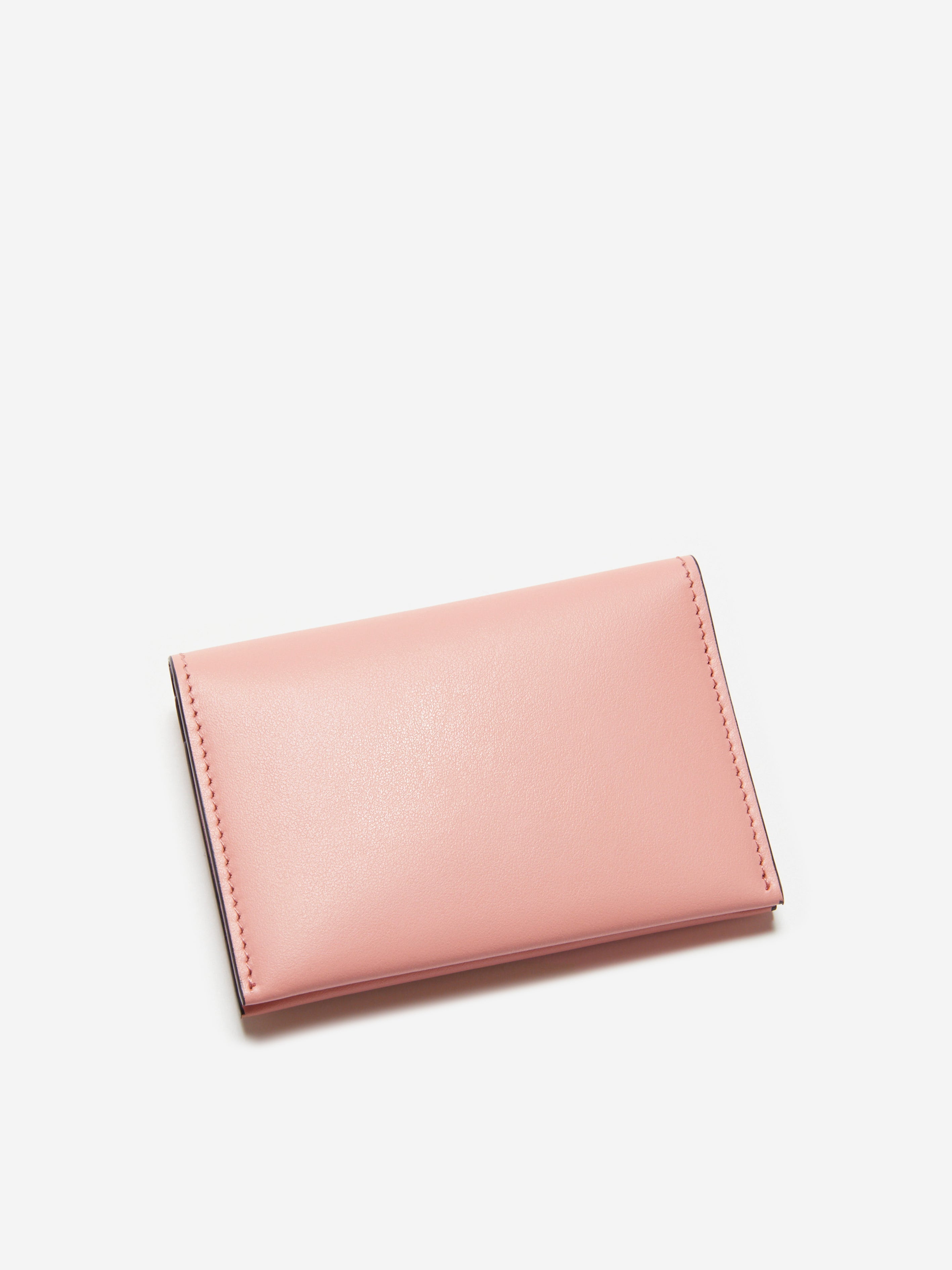 Kids Folded Leather Wallet in Pink (13.5cm)