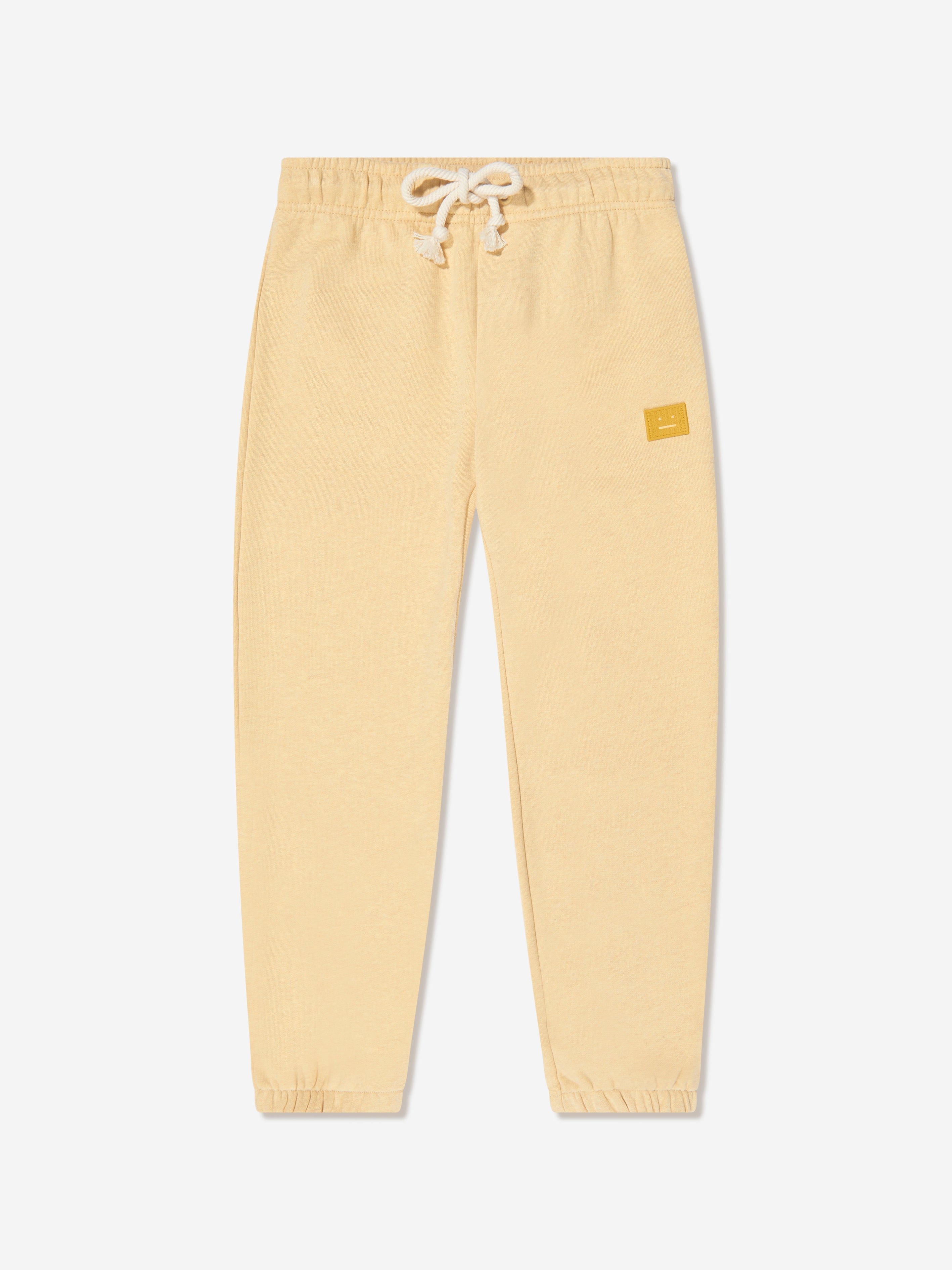 Kids Face Patch Joggers in Yellow