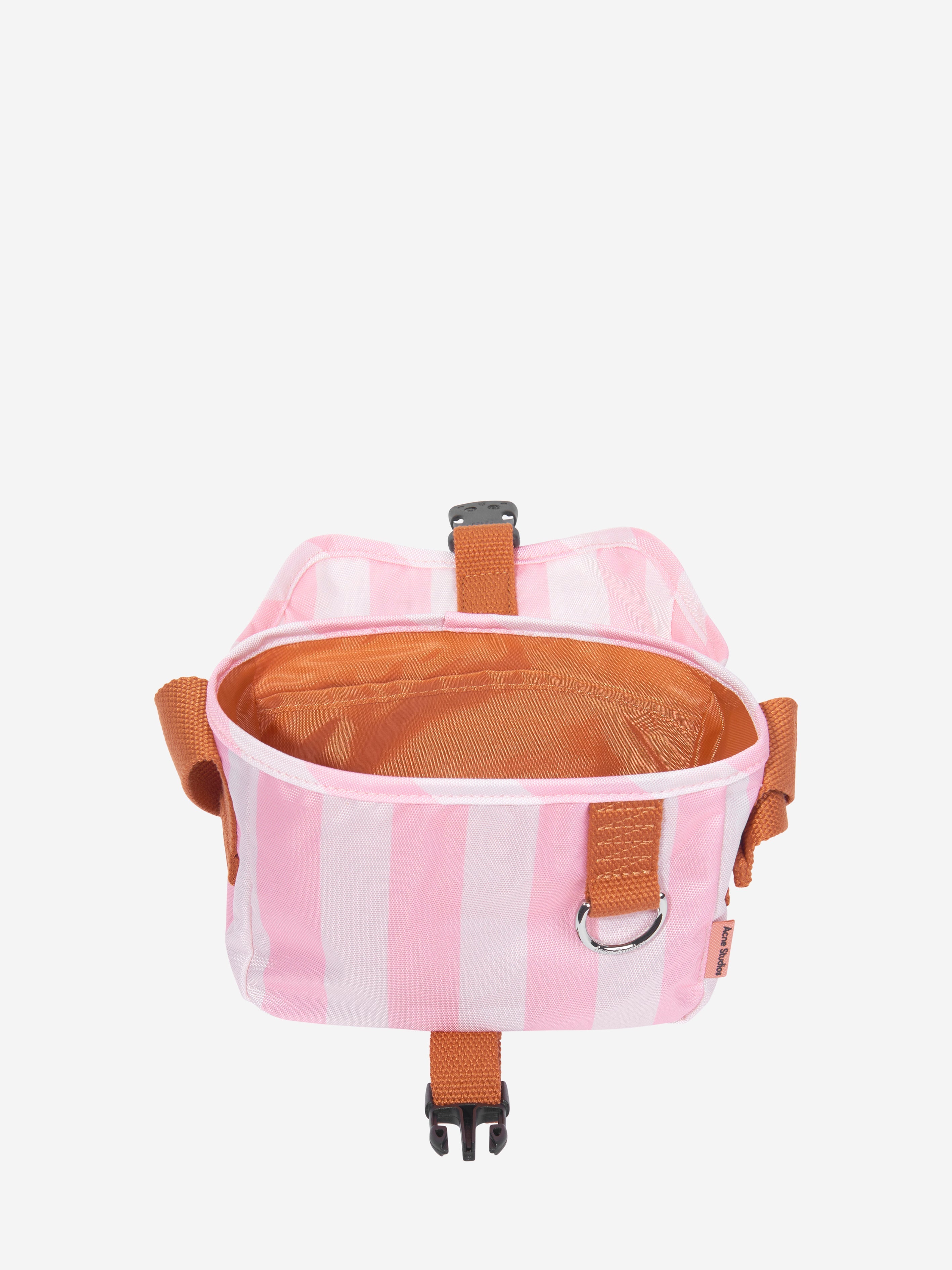 Kids Striped Messenger Bag in Pink