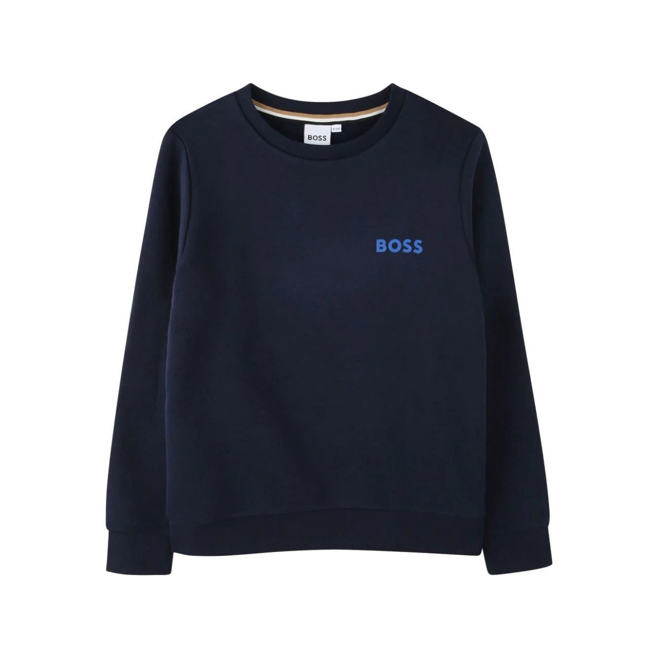 Boys Dark Blue Cotton Sweatshirt