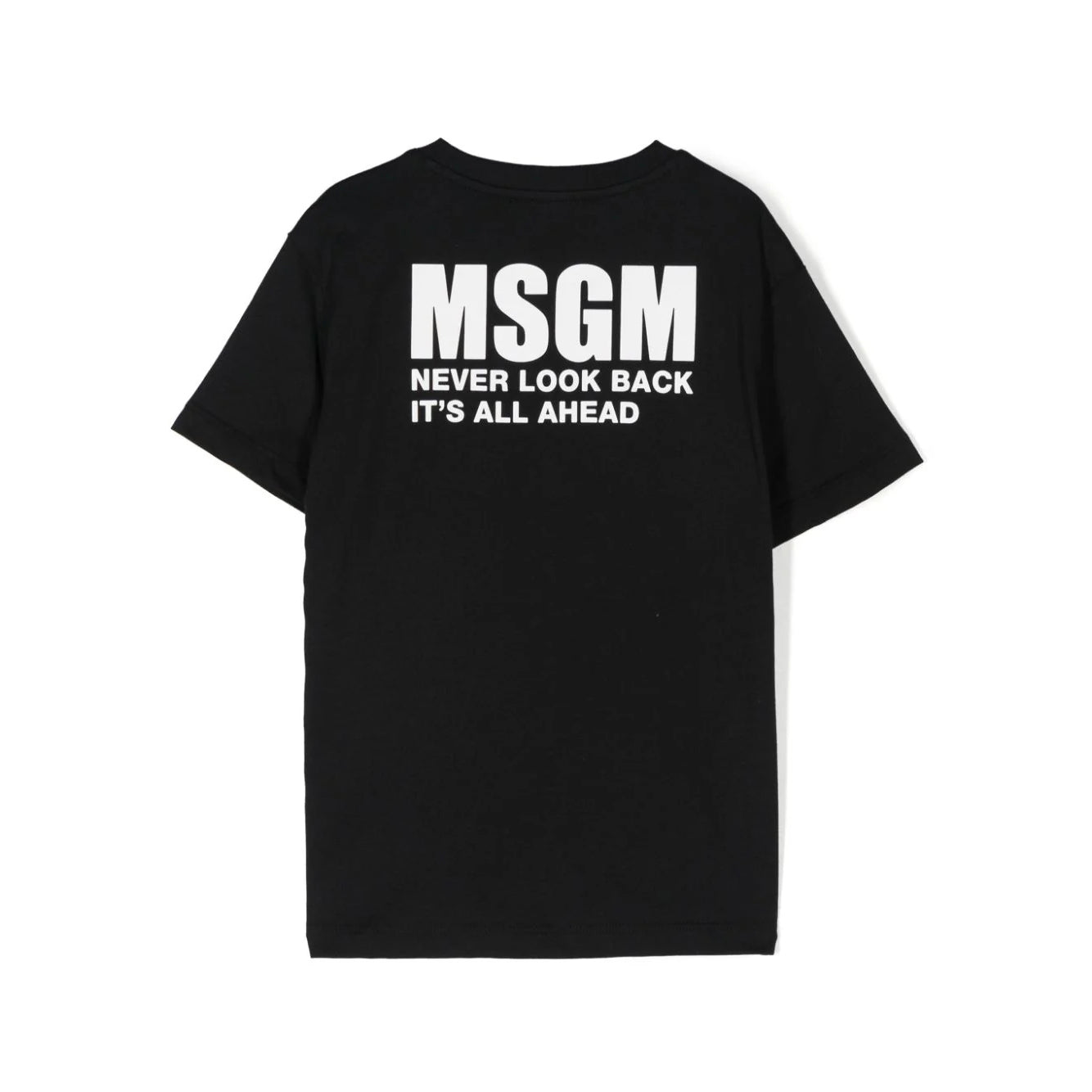 Boys & Girls Black Logo Cotton T-Shirt