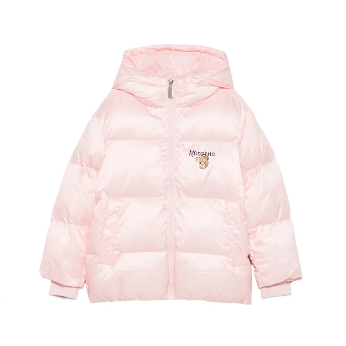 Girls Light Pink Padded Jacket