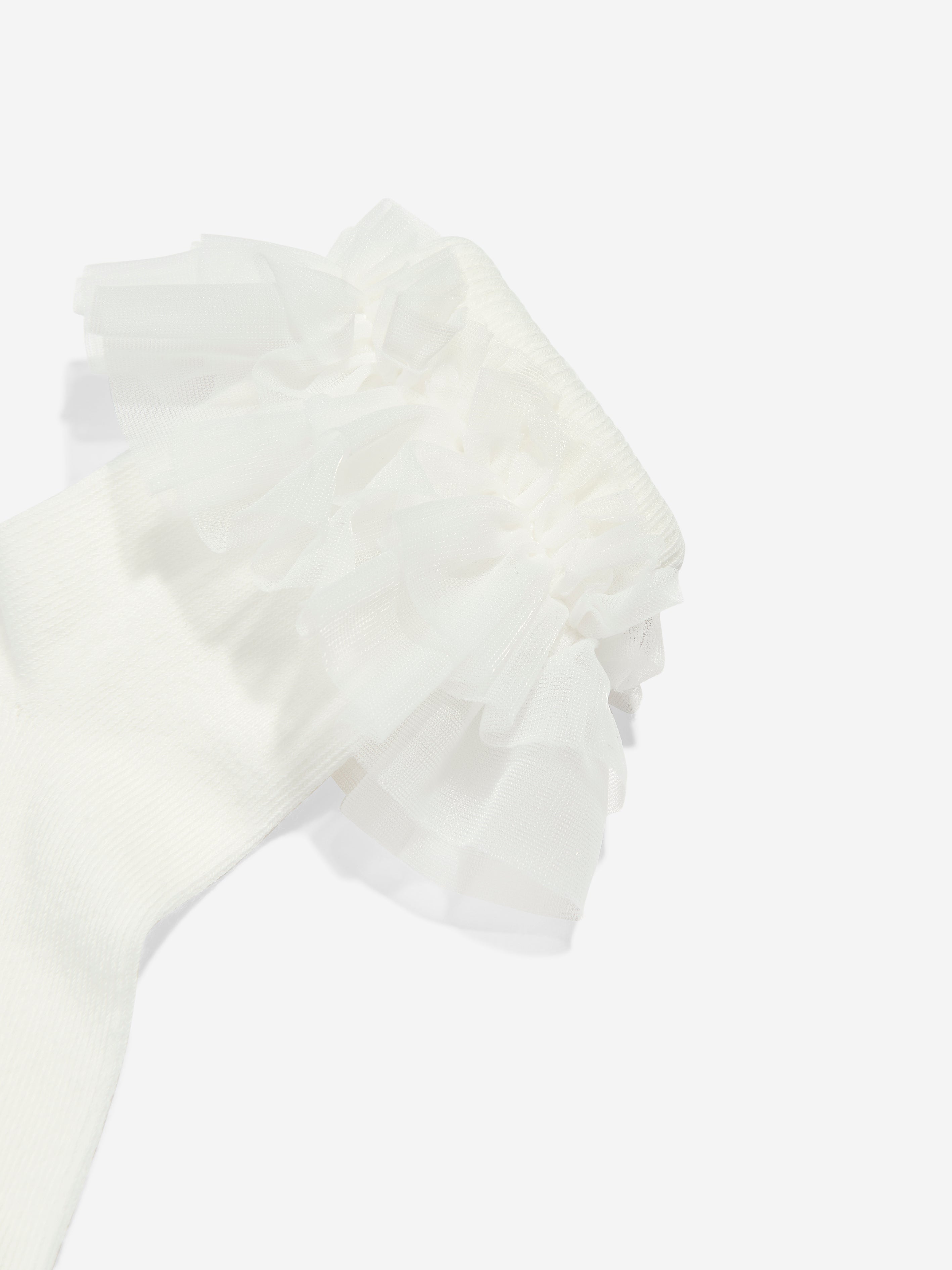 Girls Frilly Socks in White