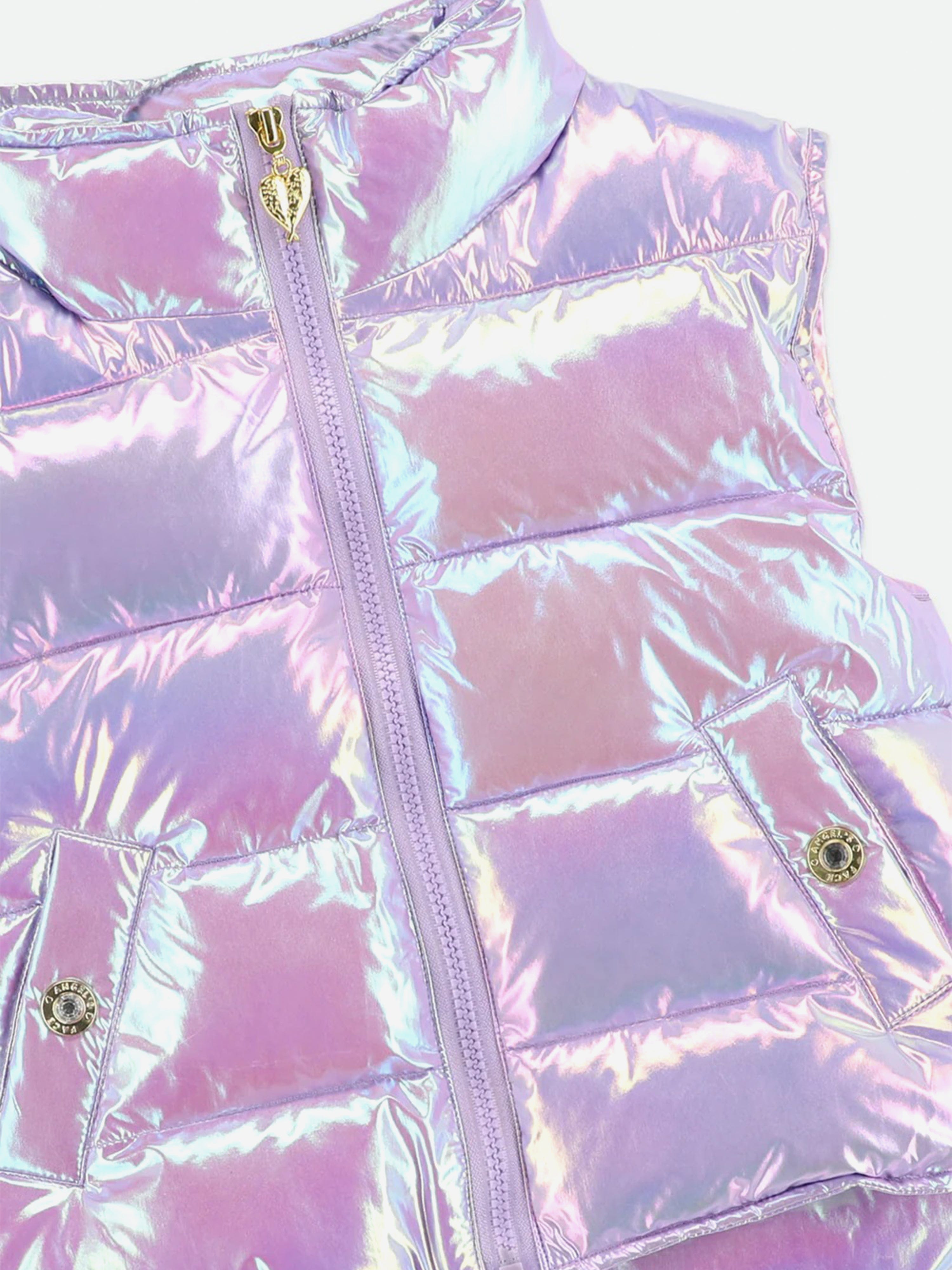 Girls Tilda Iridescent Gilet in Pink