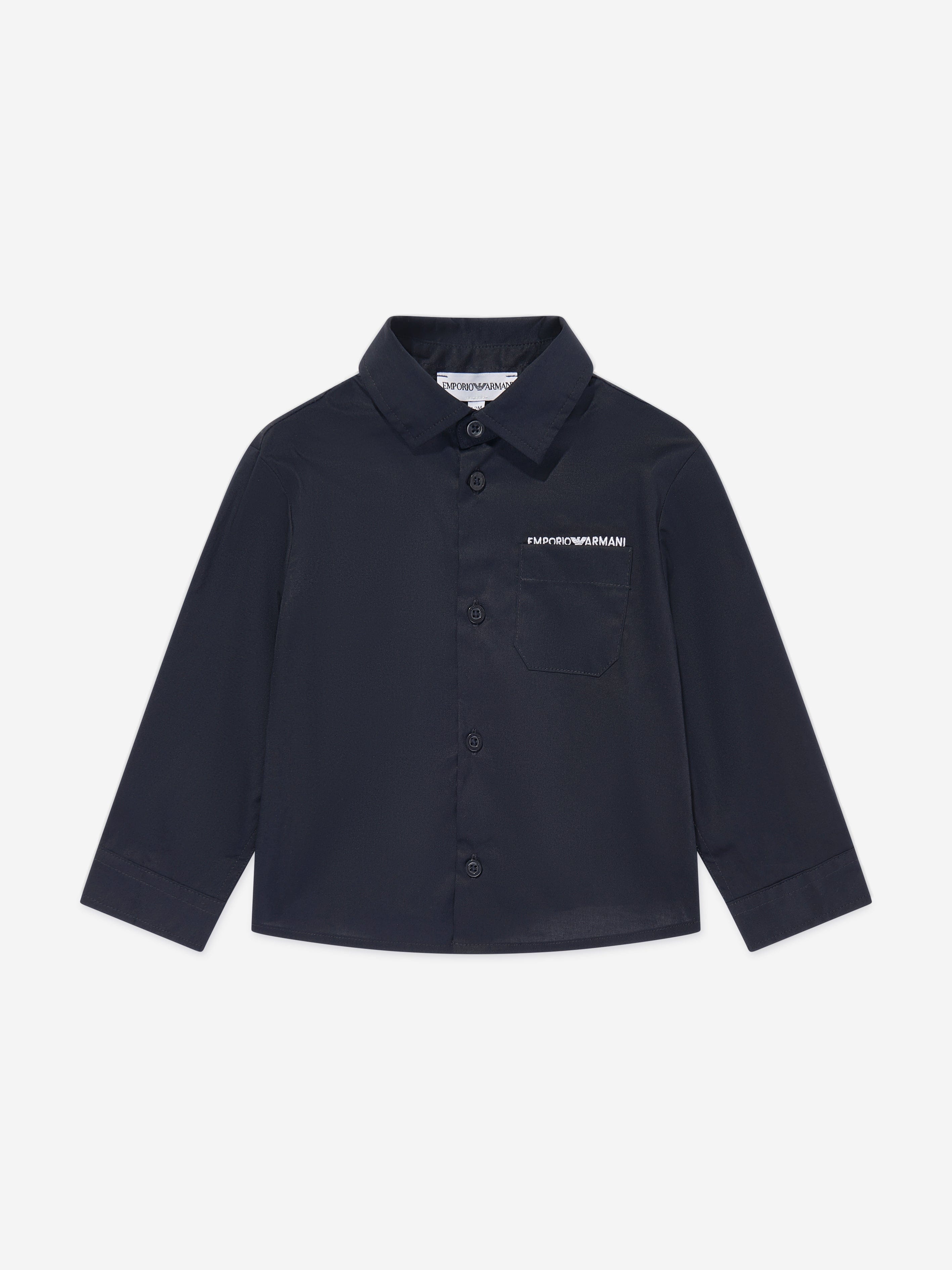 Baby Boys Pocket Shirt in Navy