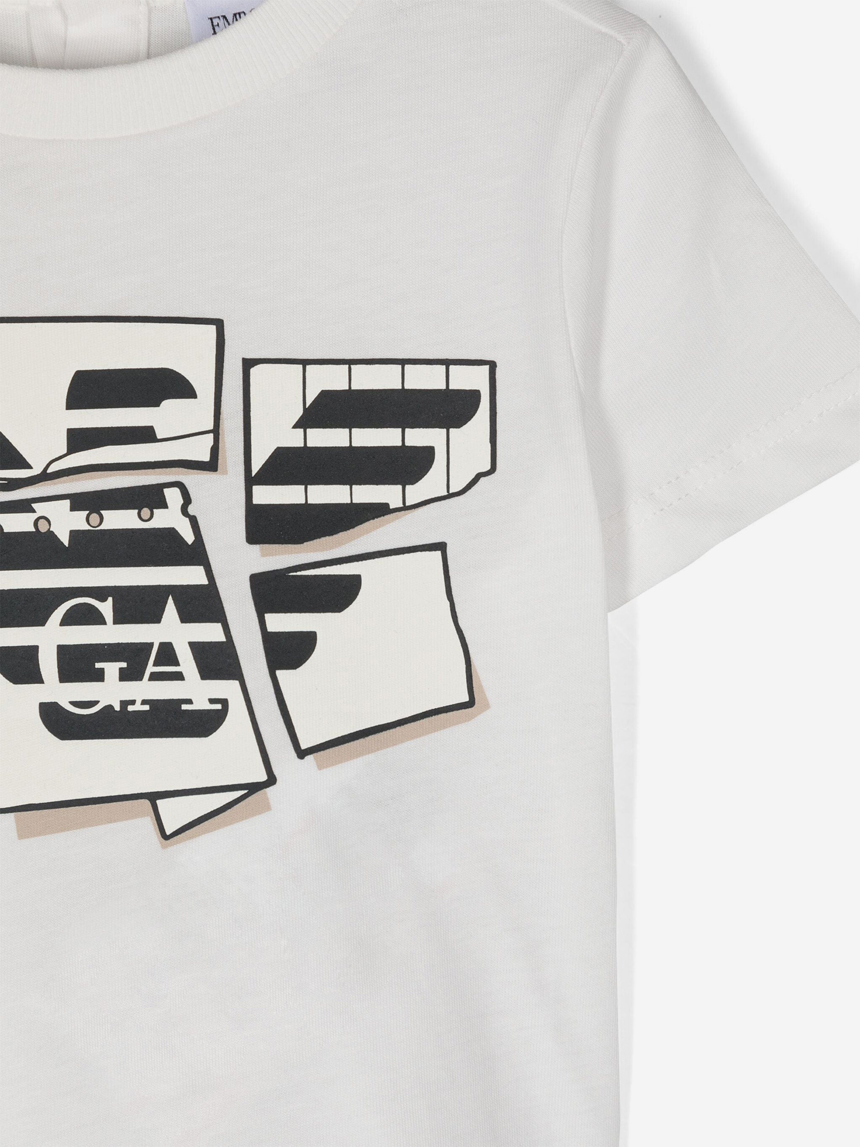 Baby Boys 2 Pack T-Shirts Set in White