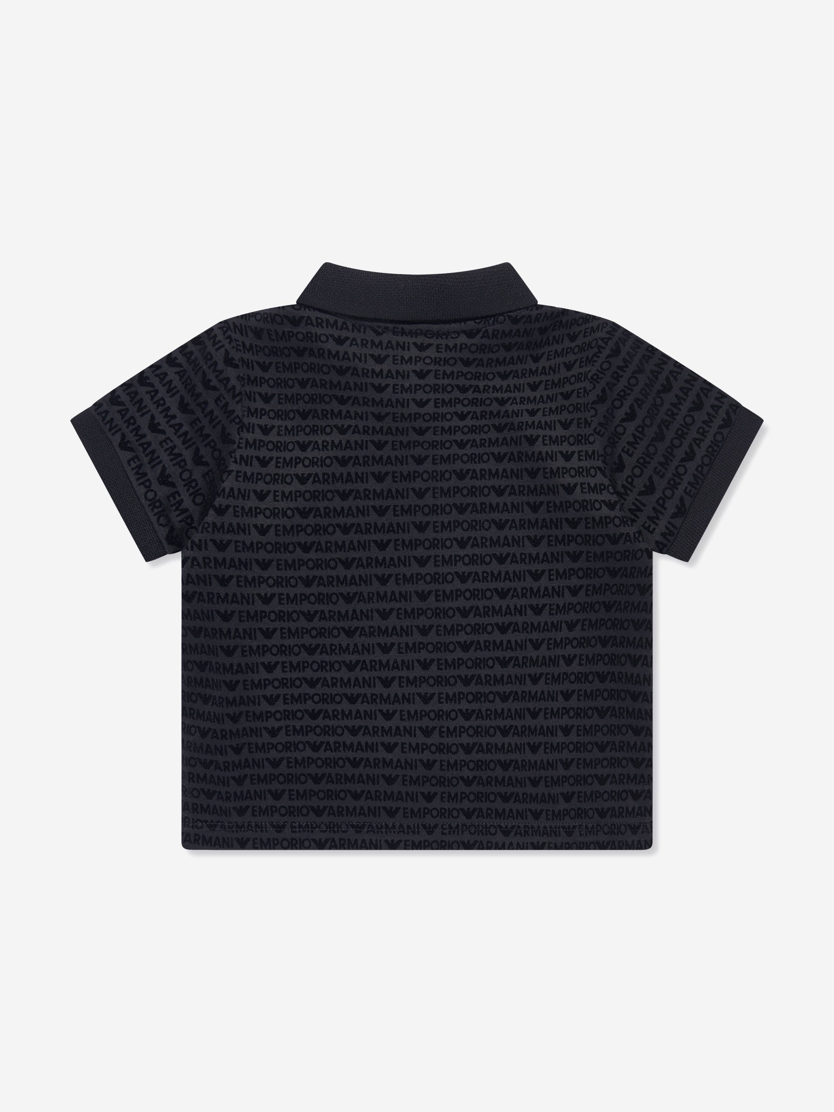 Baby Boys Logo Polo Shirt in Navy