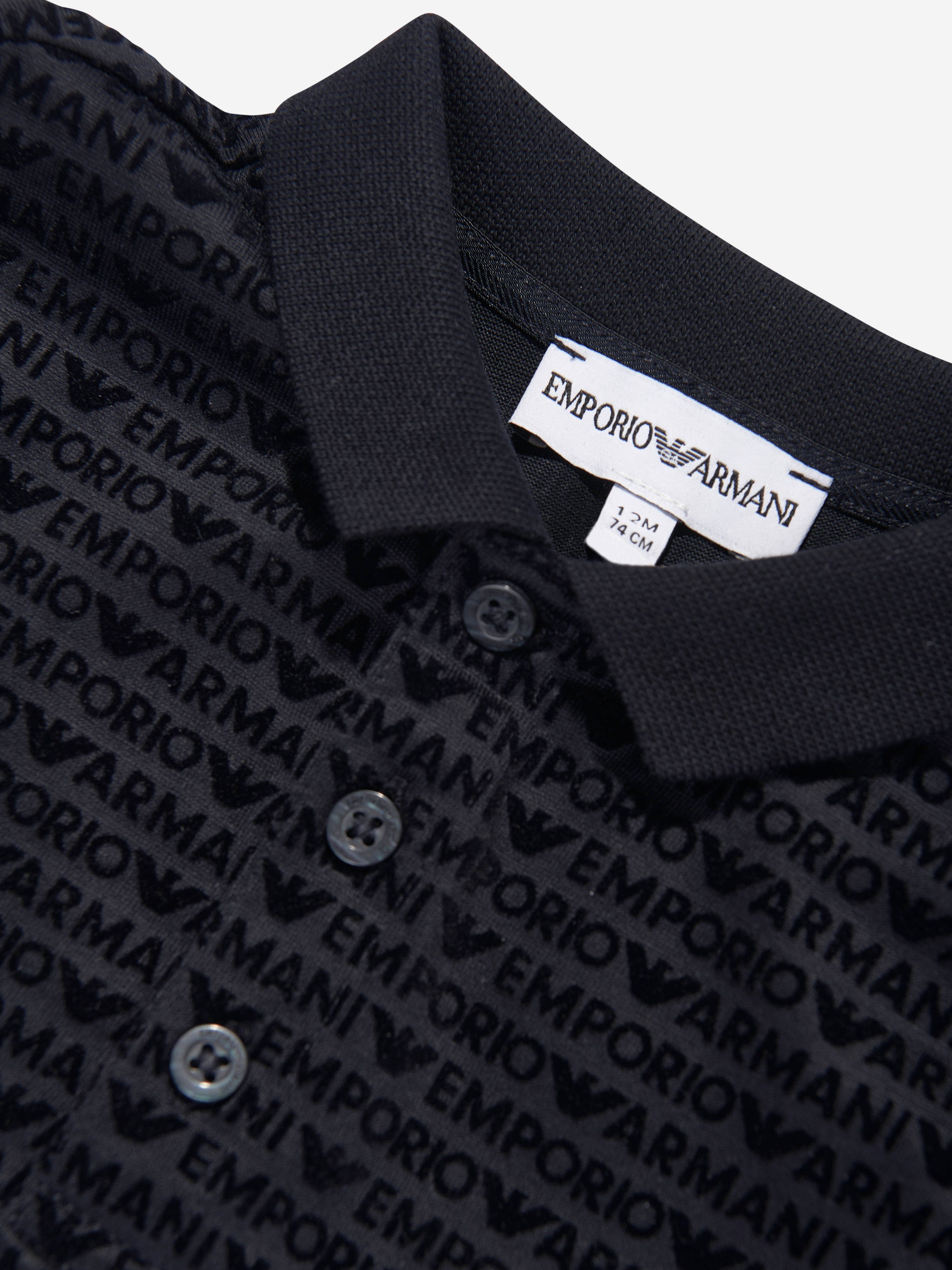 Baby Boys Logo Polo Shirt in Navy