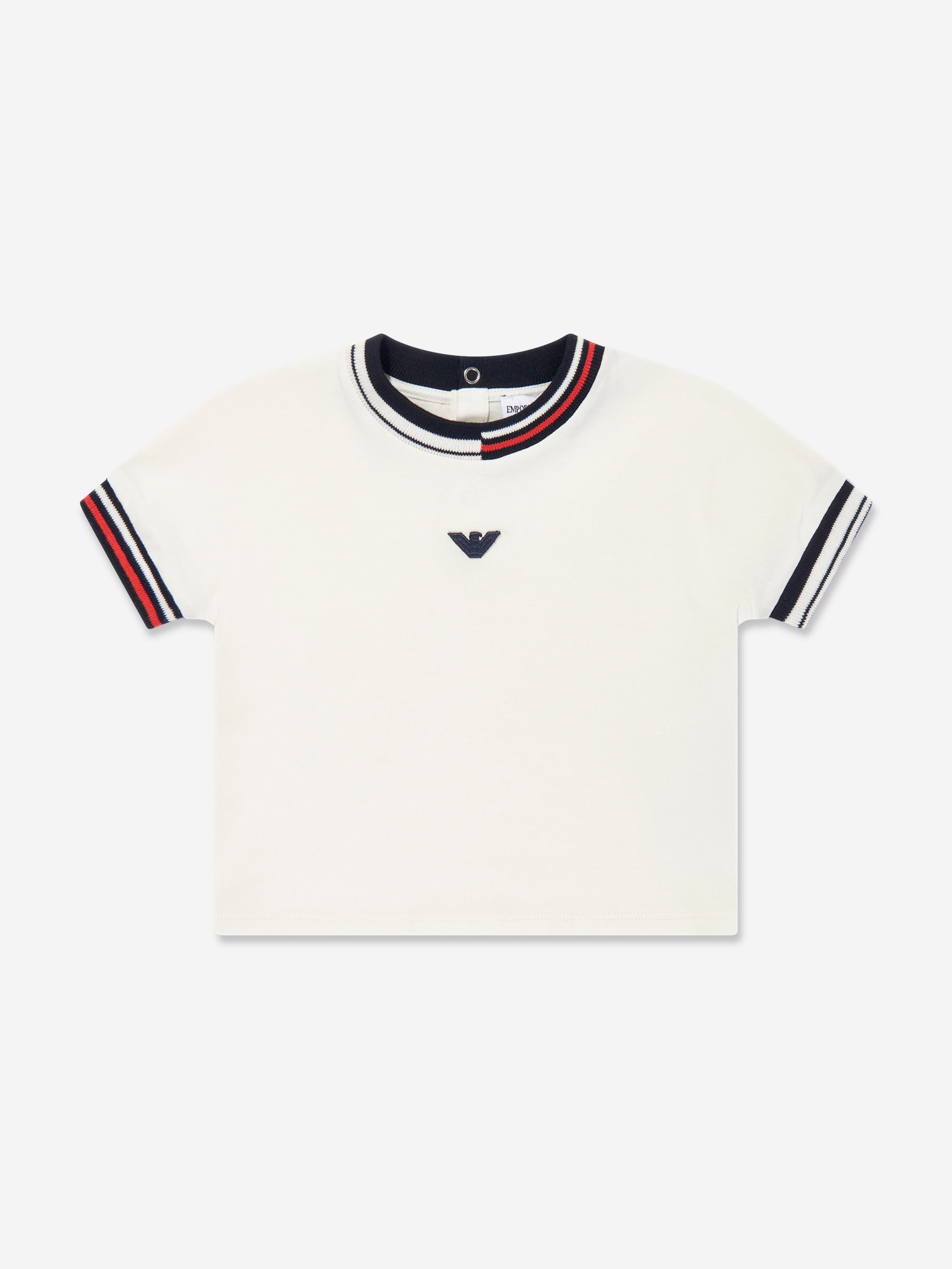 Baby Boys Logo T-Shirt in Ivory