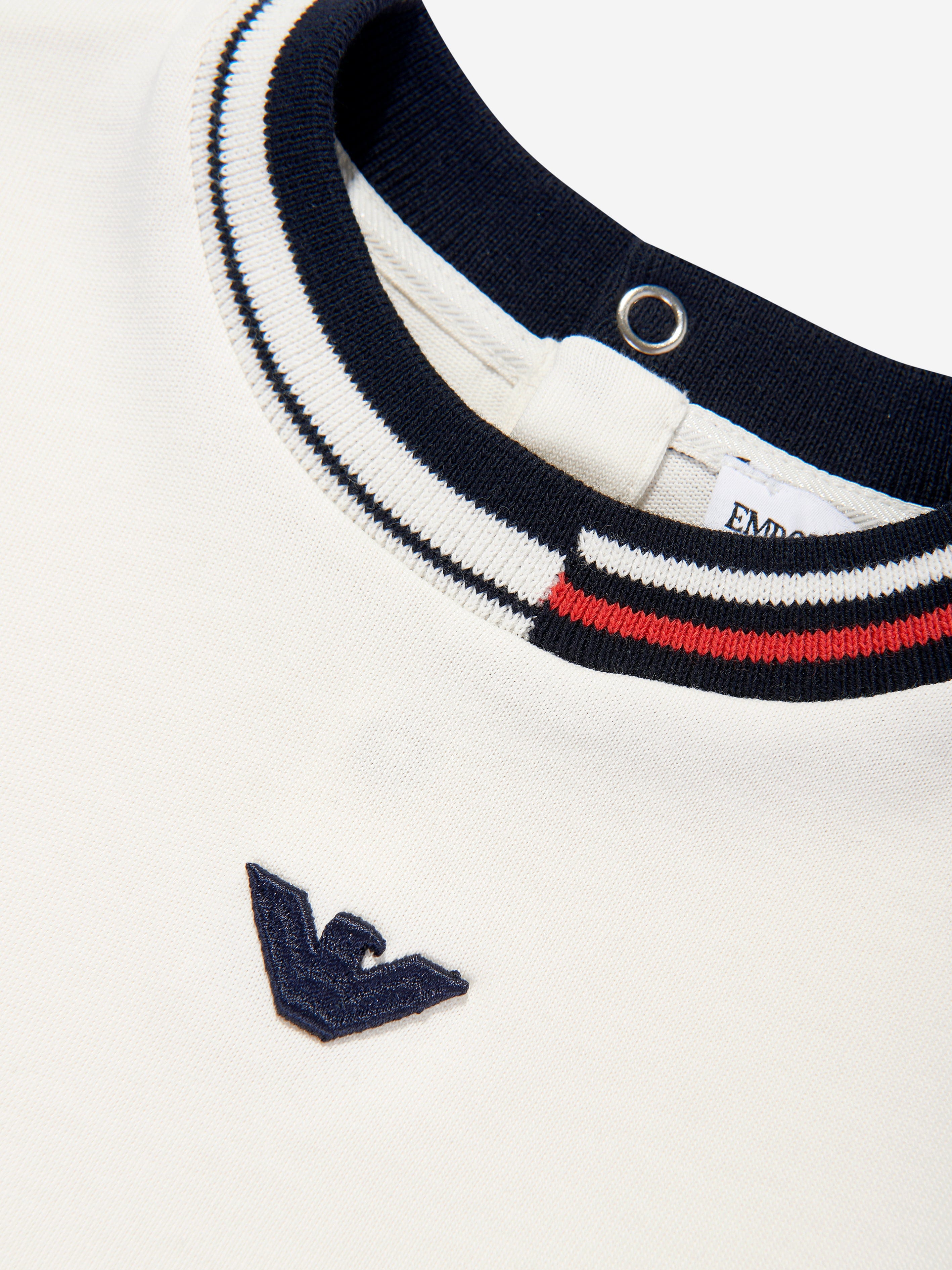 Baby Boys Logo T-Shirt in Ivory
