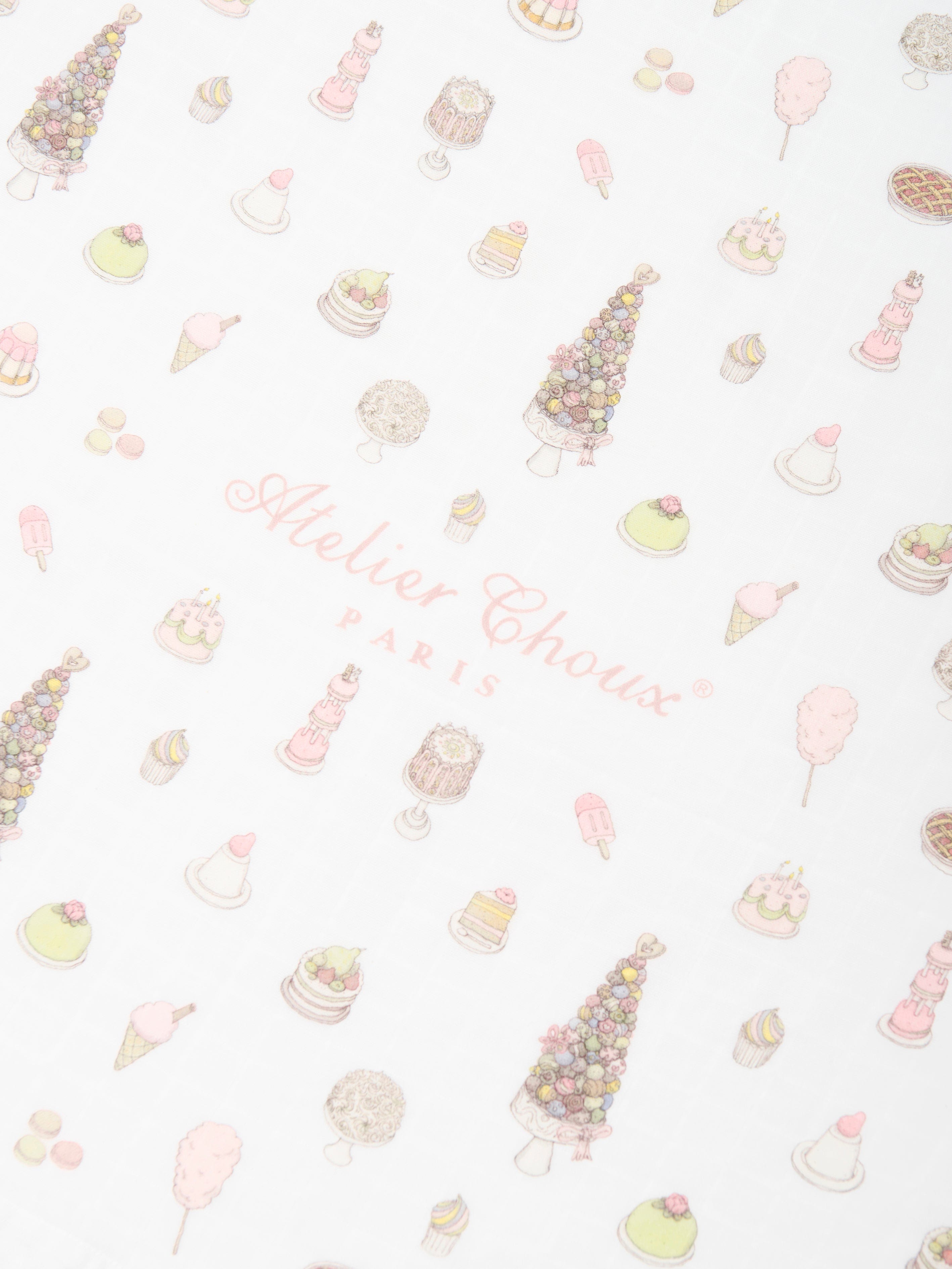 Atelier Choux Baby Girls Sweetie Pie Swaddle in Pink