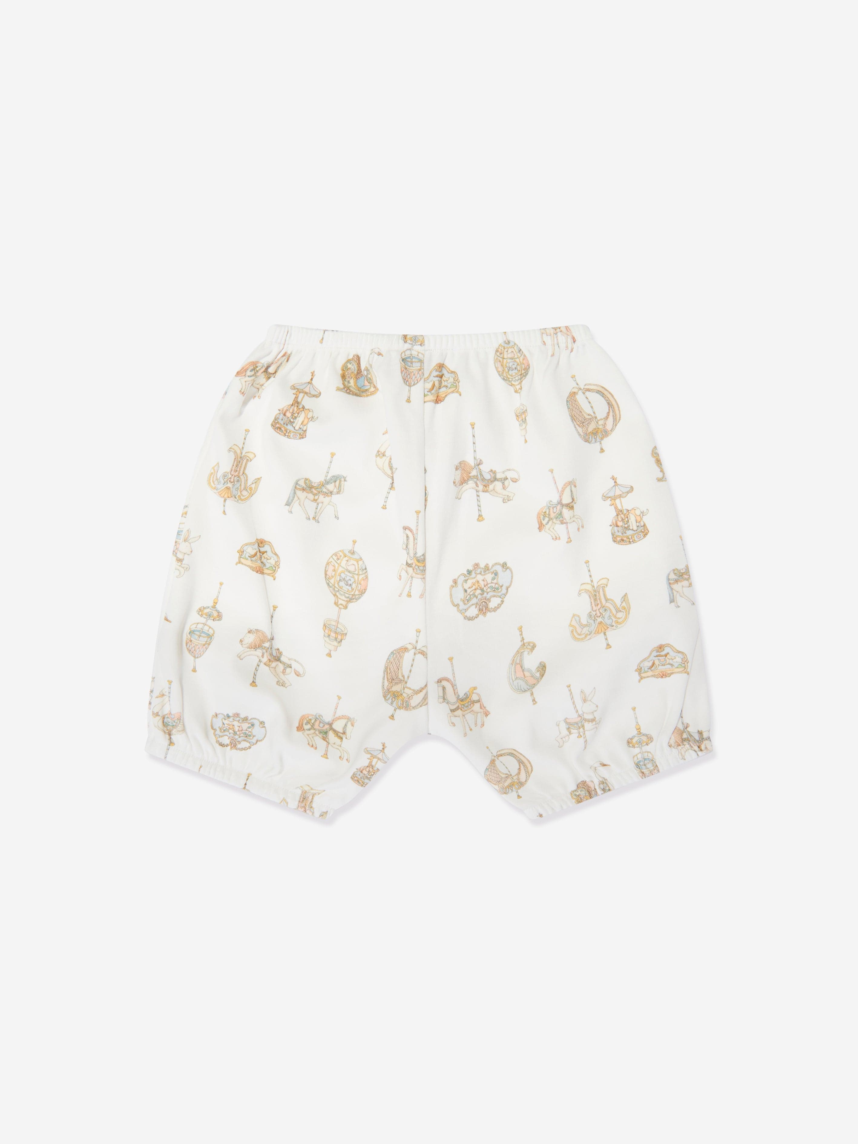 Atelier Choux Baby Carousel Bloomers in White