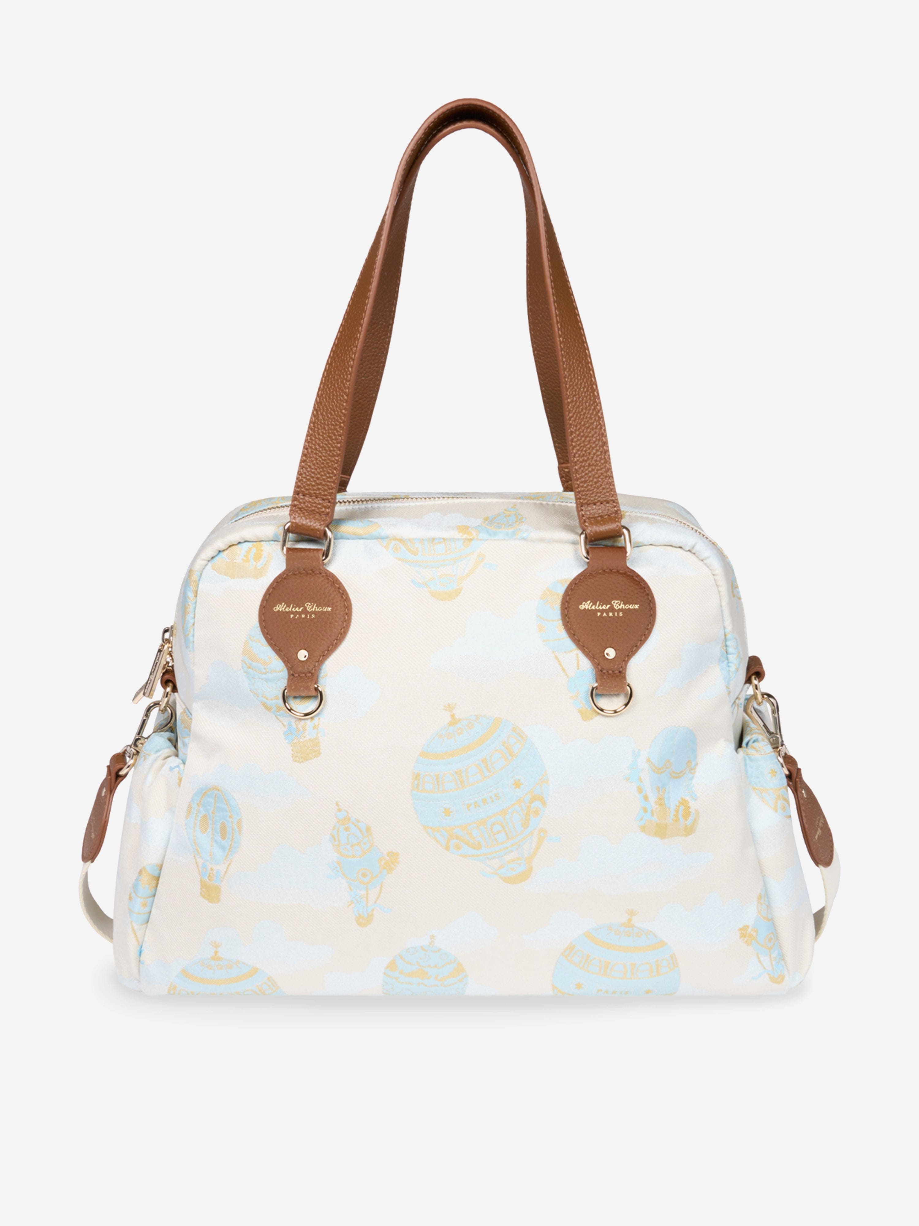 Atelier Choux Baby Hot Air Balloons Changing Bag in Blue (38cm)