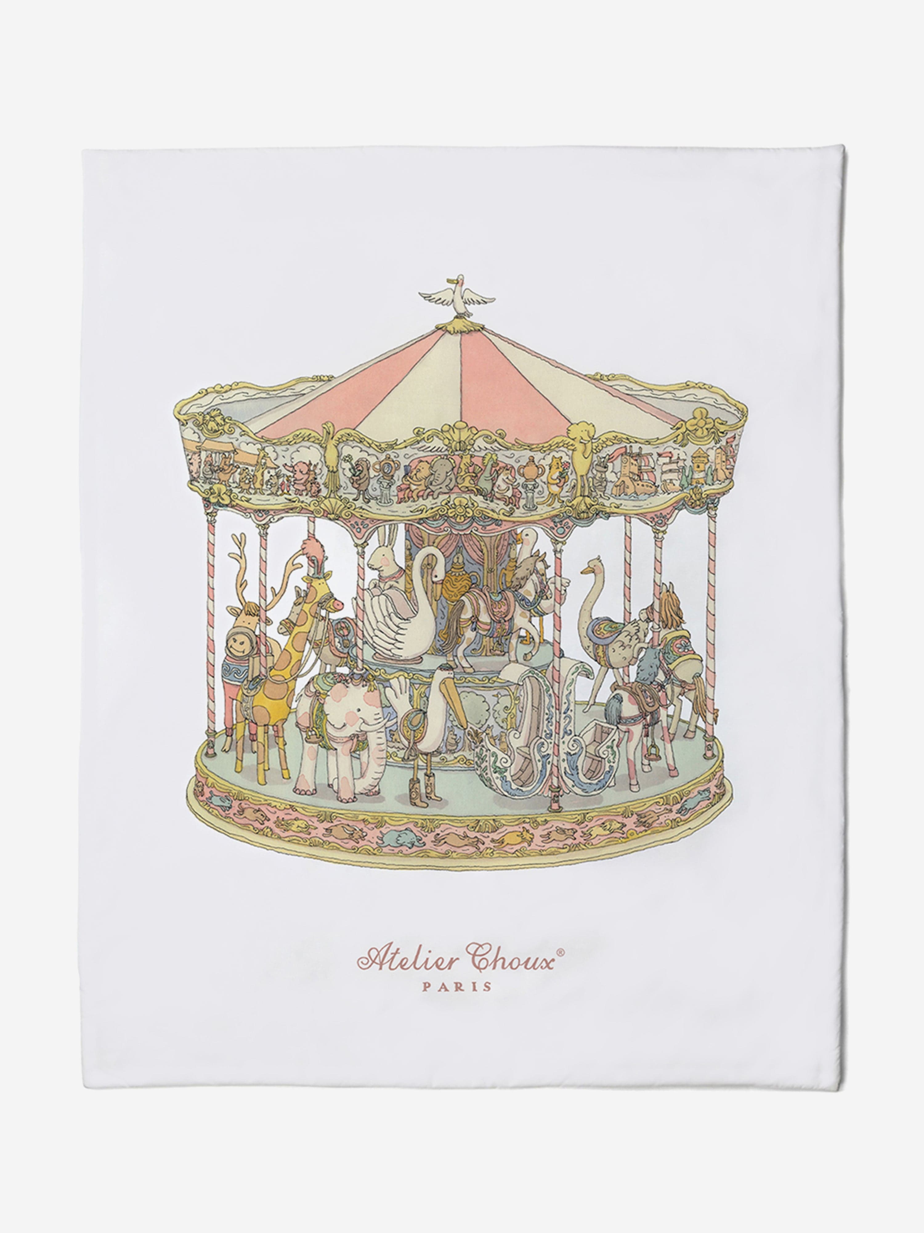 Atelier Choux Baby Girls Monceau / Carousel Quilt in Multicolour (100 × 130 cm)