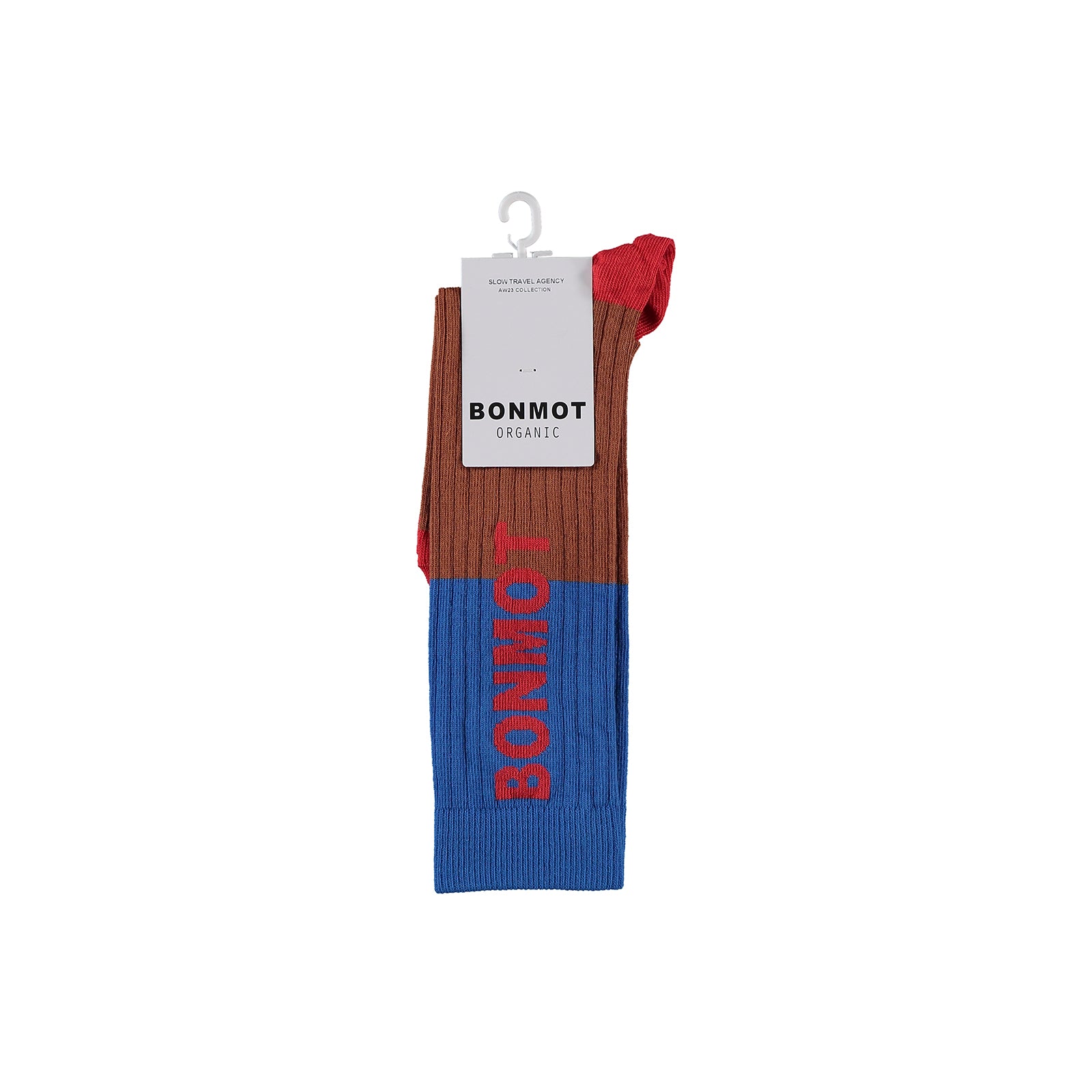 Boys & Girls Brown Logo Cotton Socks