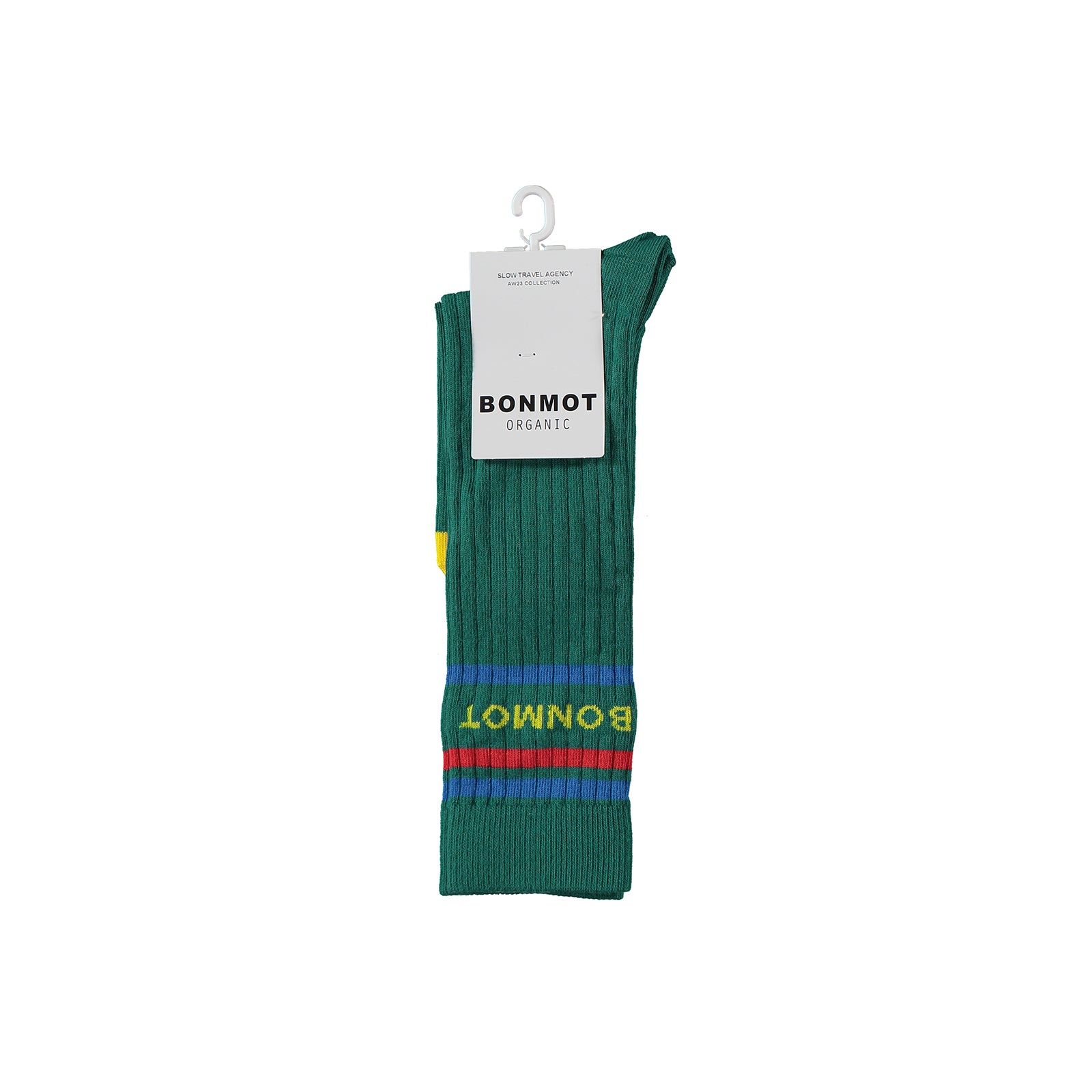 Boys & Girls Green Logo Cotton Socks